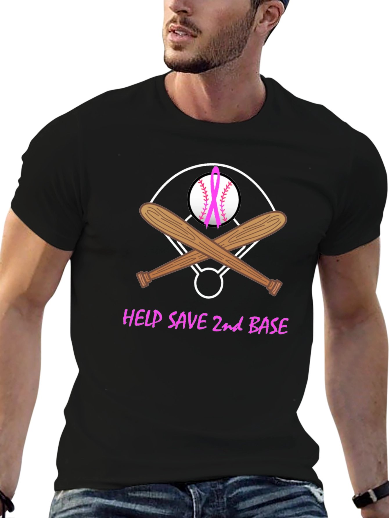 Help Save 2nd Base Baseball T-Shirt