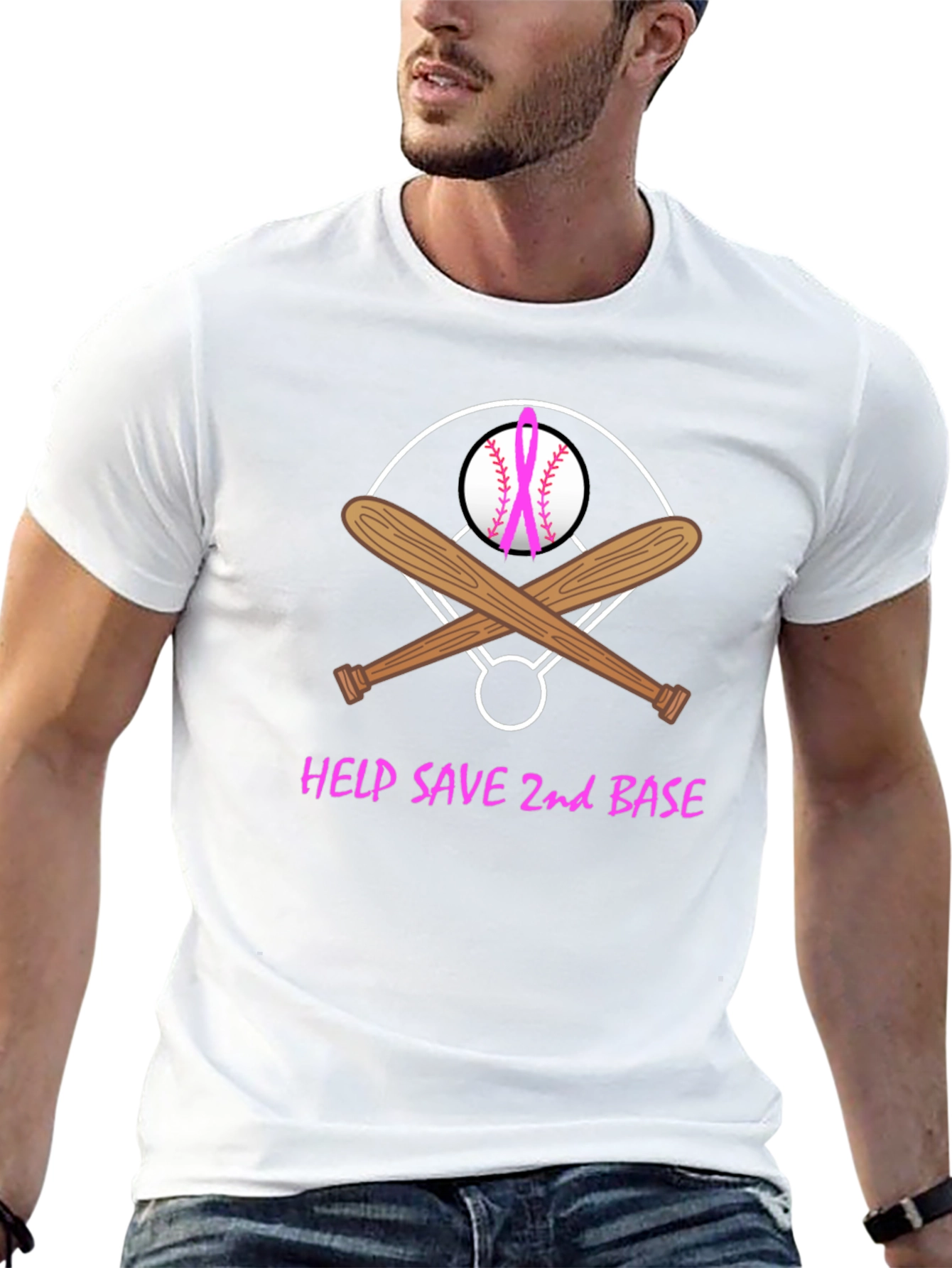 Help Save 2nd Base Baseball T-Shirt