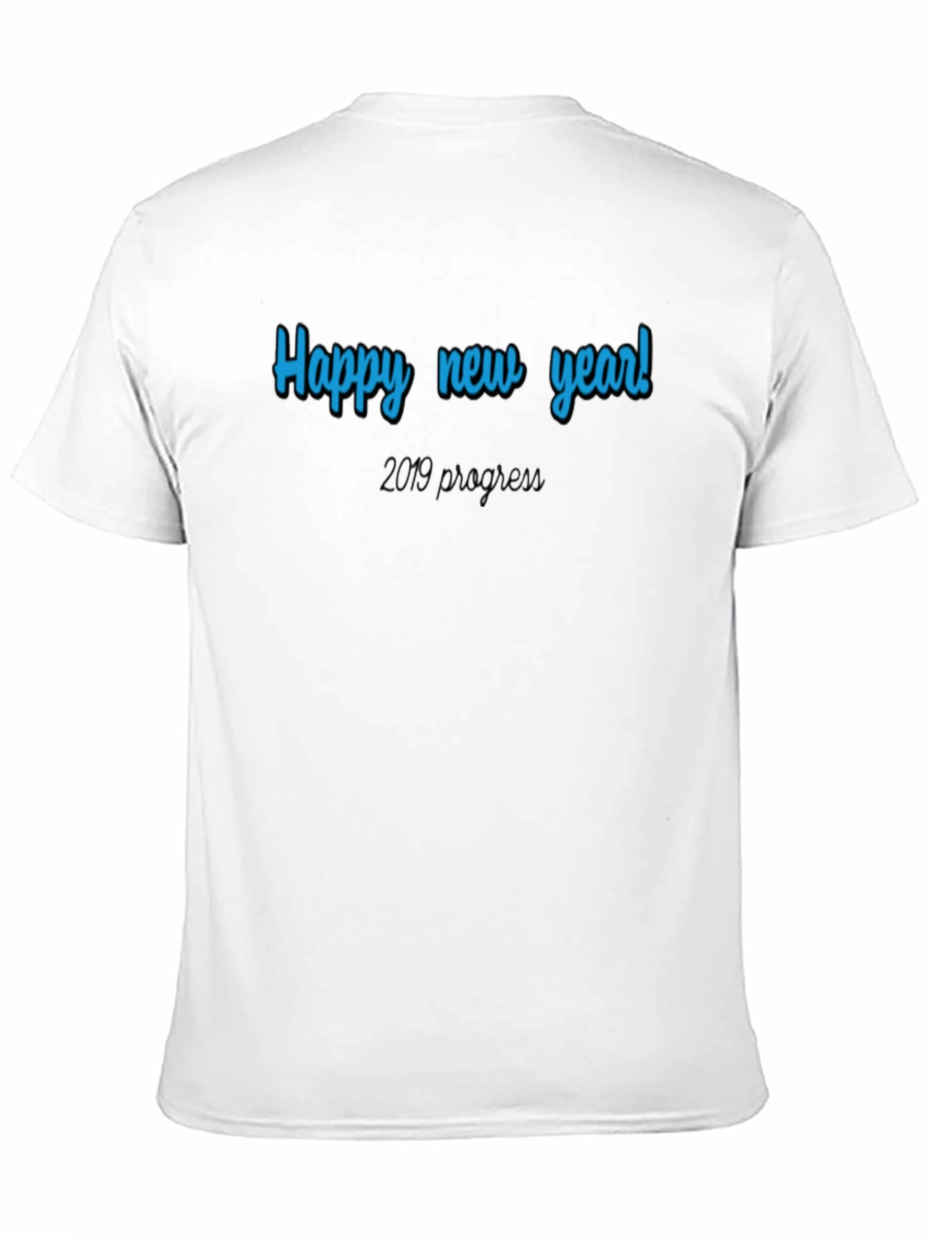 Happy New Year Graphic Tee - Black
