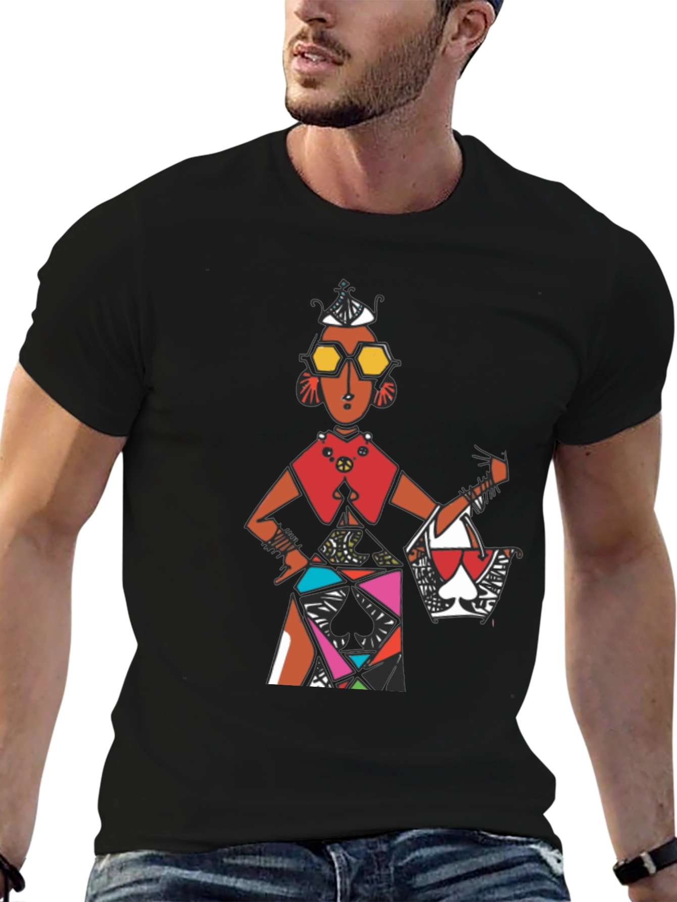 Abstract Art Graphic Tee - Stylish Unisex T-Shirt