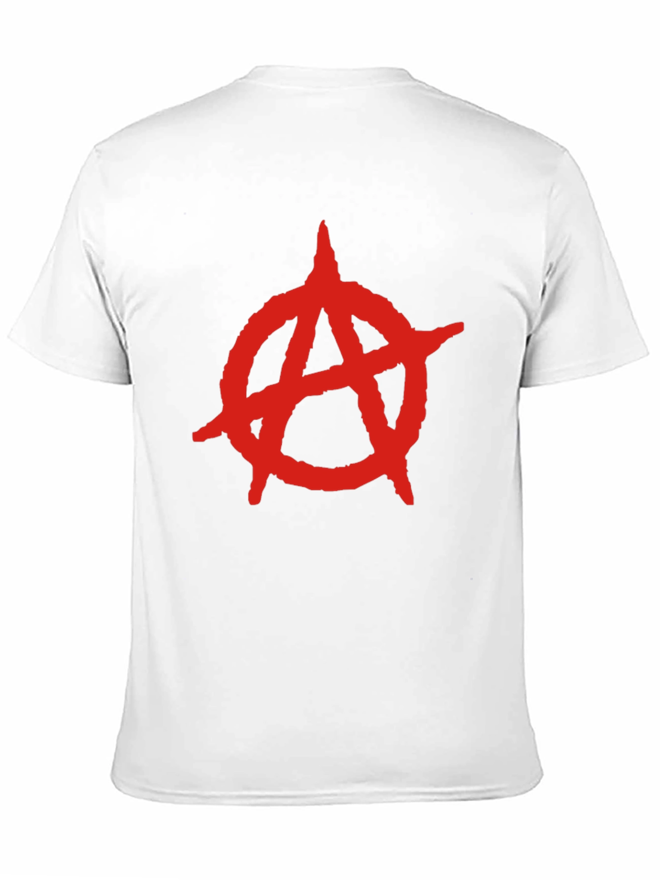 Anarchy Symbol T-Shirt - Bold Red Design