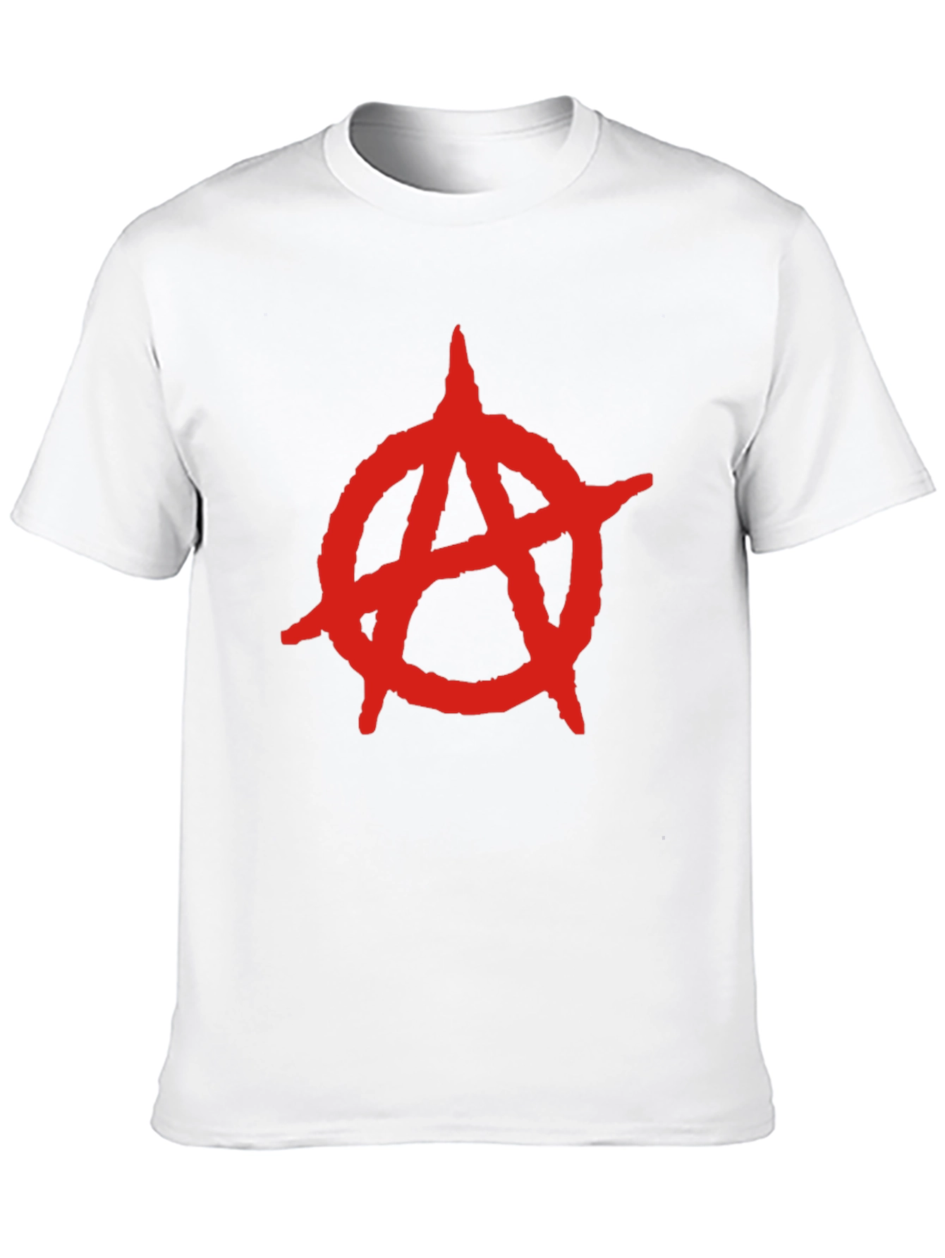 Anarchy Symbol T-Shirt - Bold Red Design