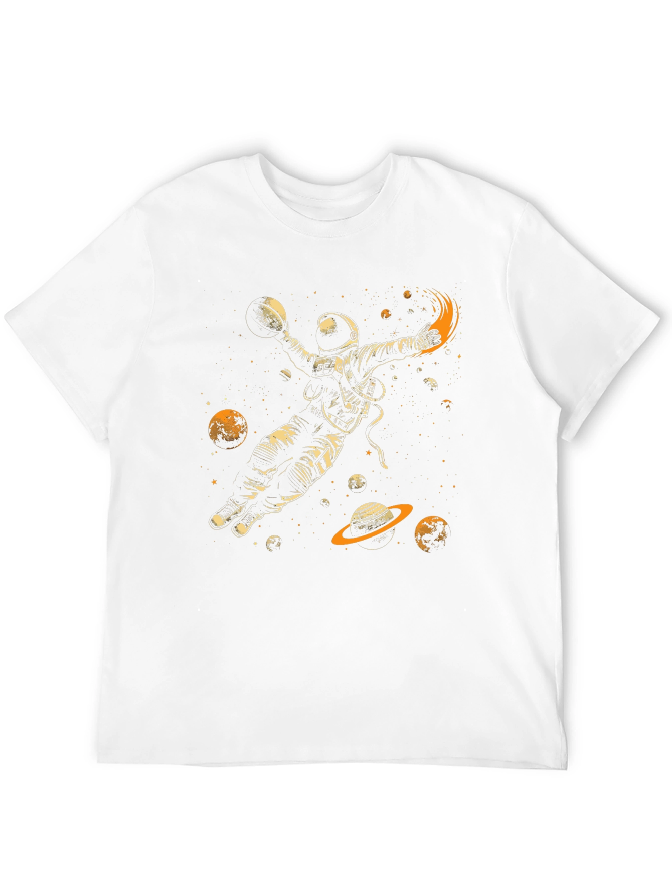 Astronaut Dunking Black T-Shirt