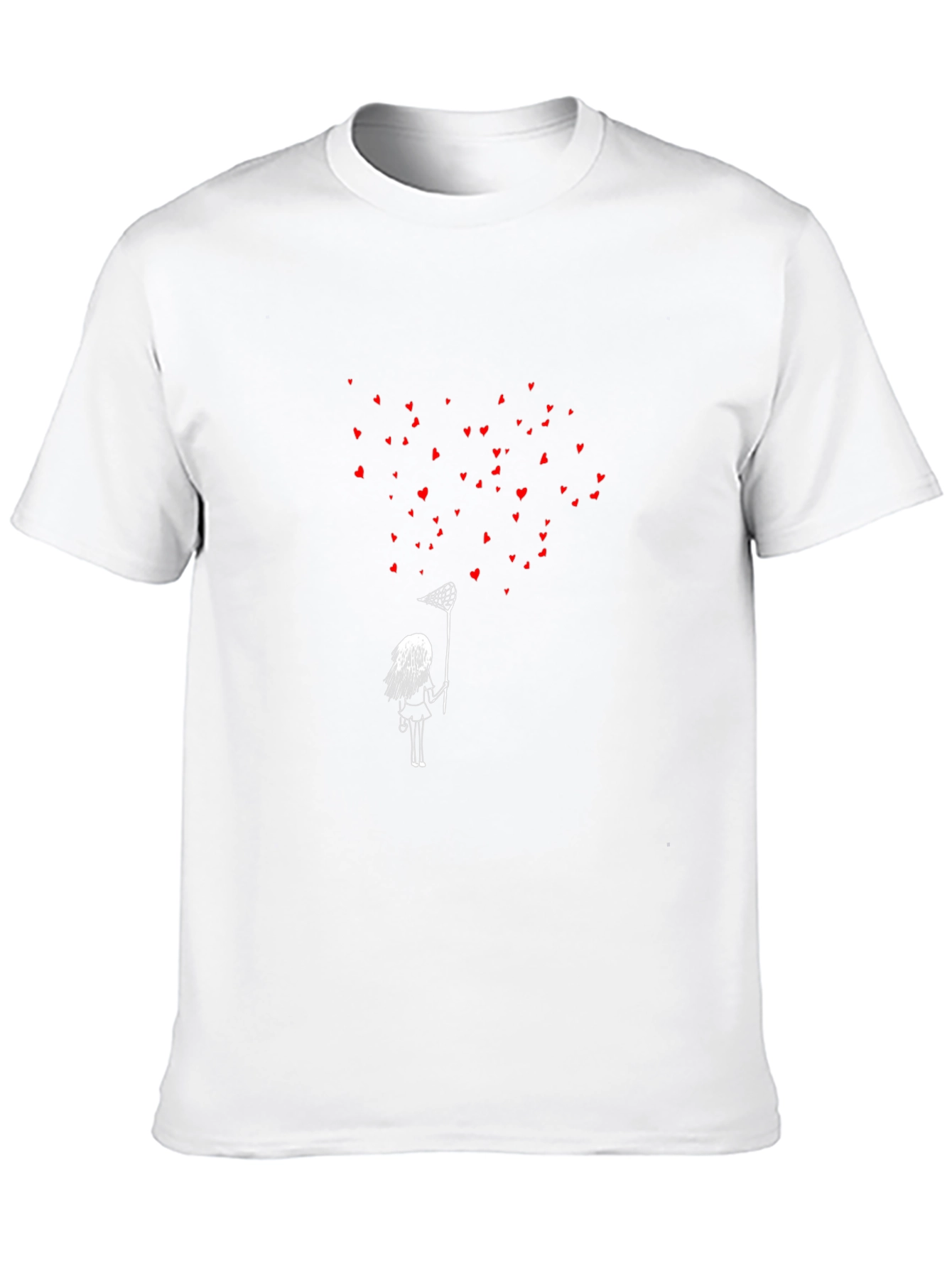Heart Catcher Graphic Tee - Black Unisex T-Shirt