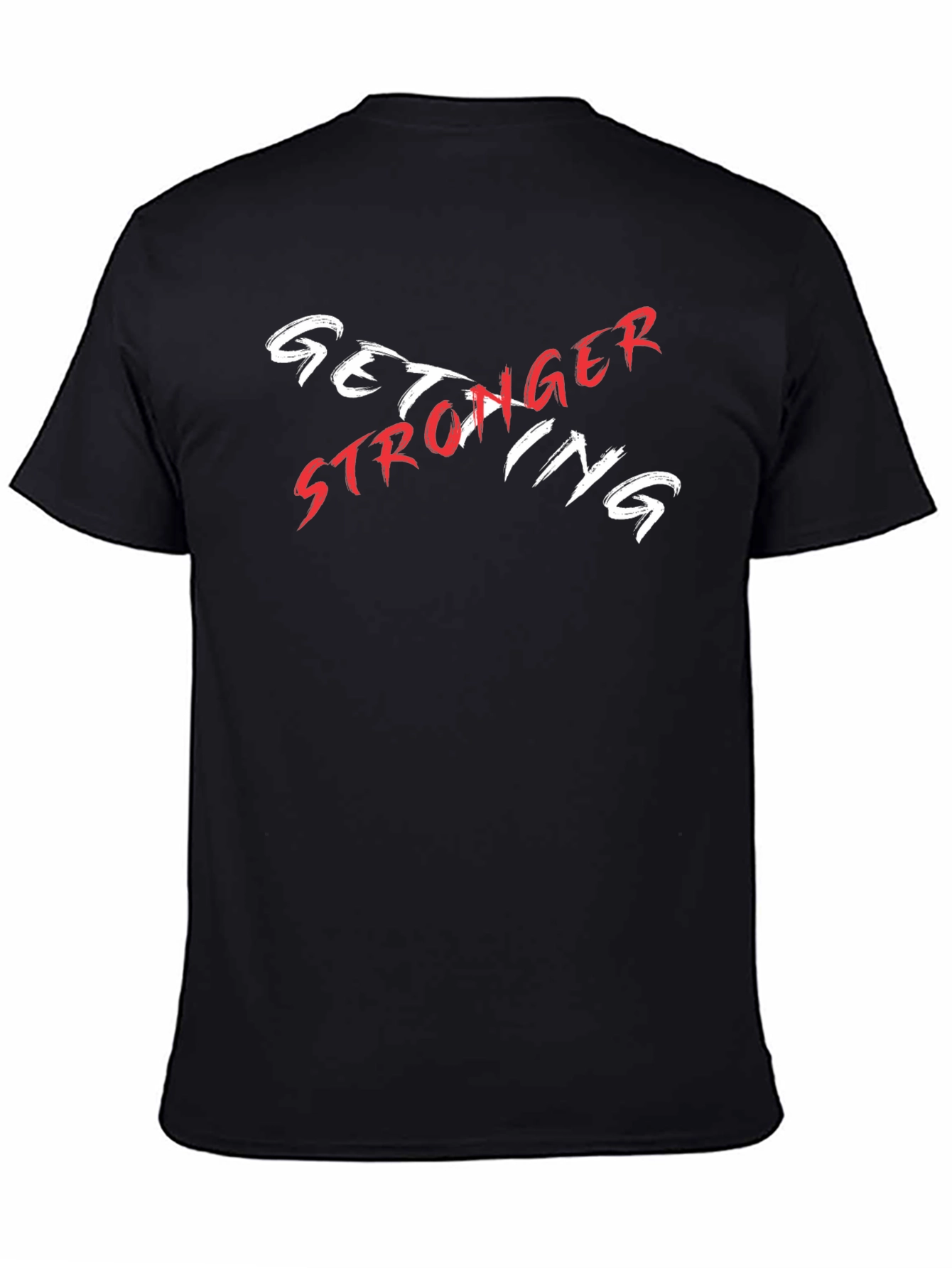 Get Stronger Black Graphic Tee