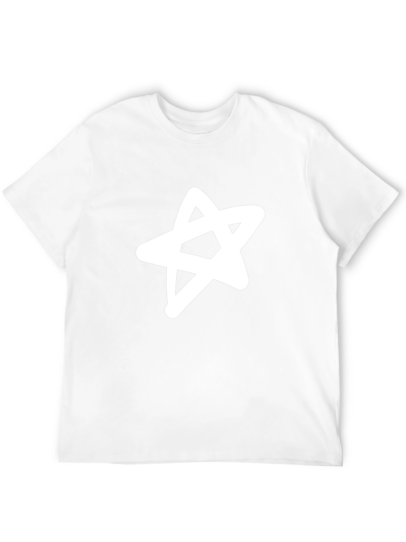Graphic Star Tee - Casual Black T-Shirt