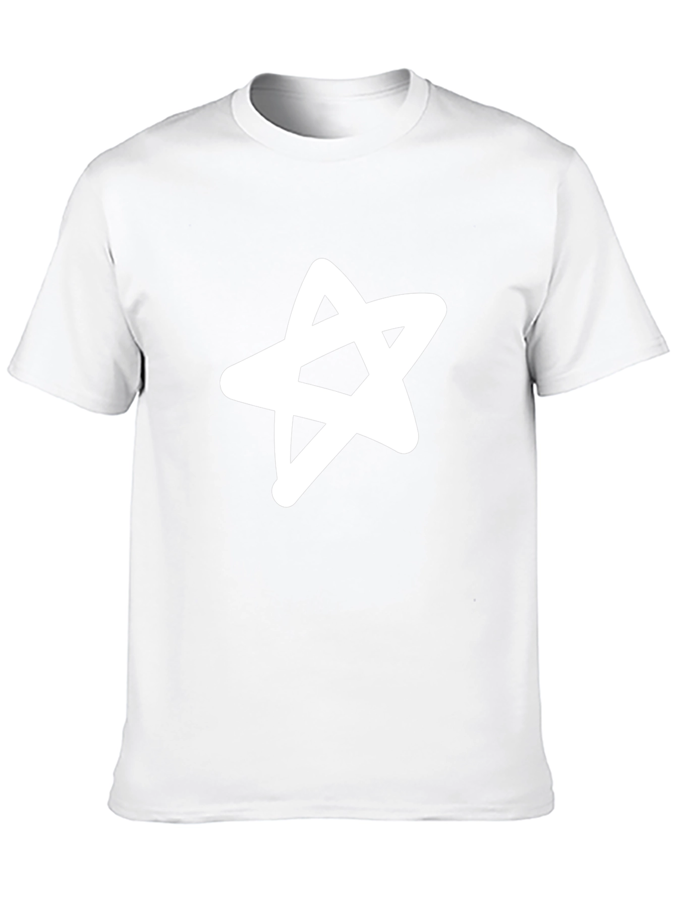 Graphic Star Tee - Casual Black T-Shirt