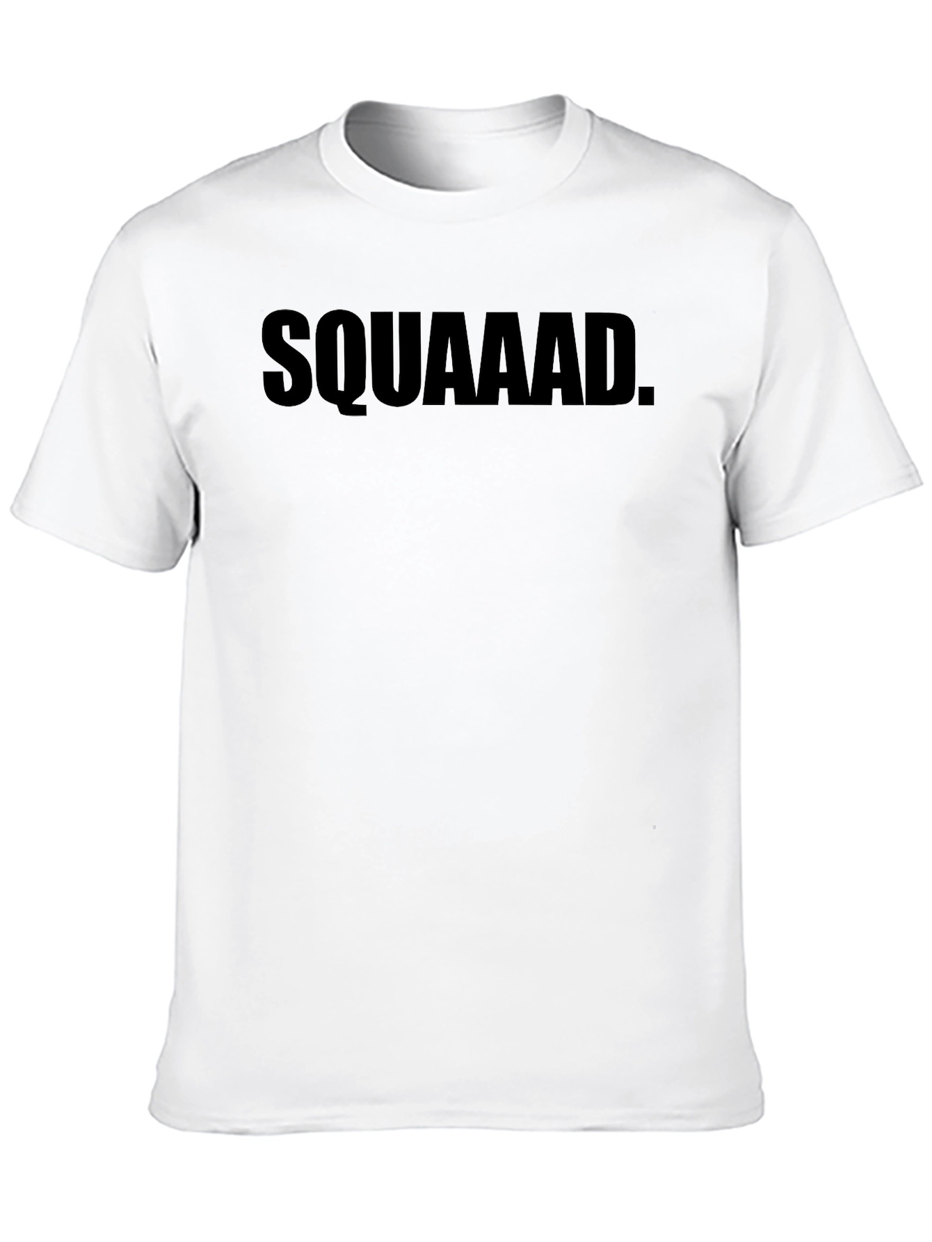 SQUAAAD. Graphic Tee - Casual Crew Neck