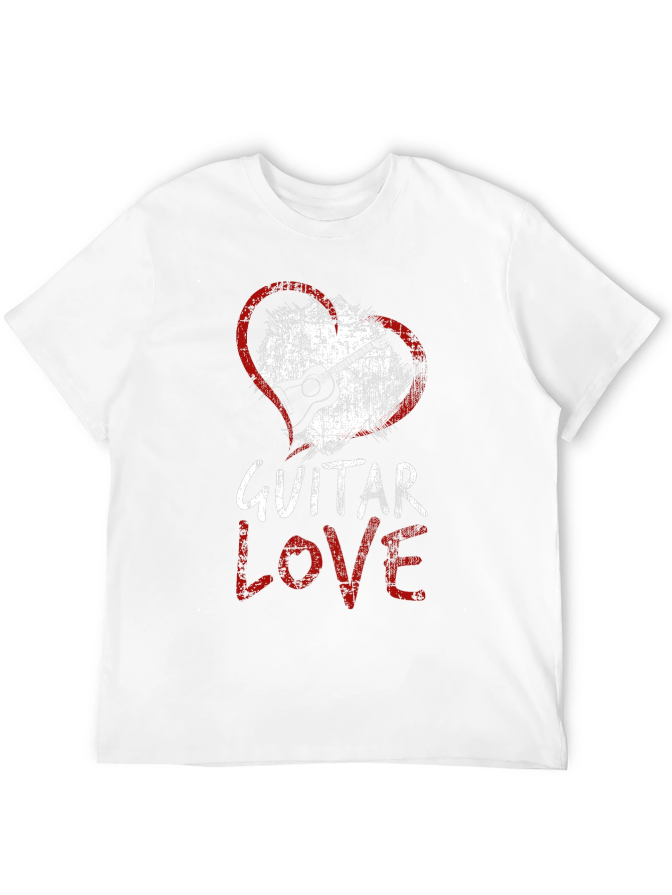 Guitar Love Black T-Shirt - Music Lover Tee