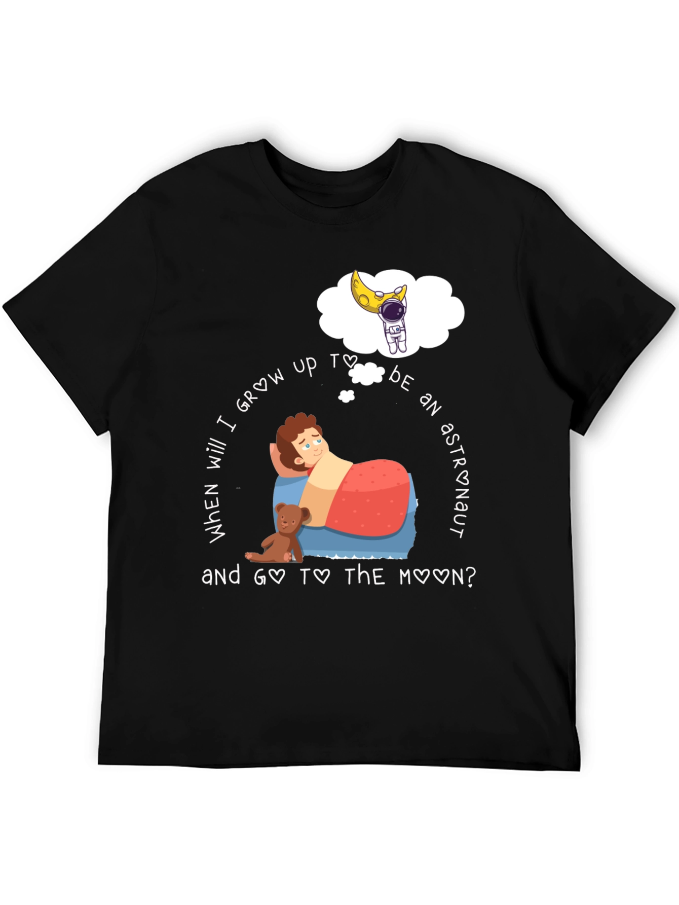 Astronaut Dreamer T-Shirt Space Lover Tee