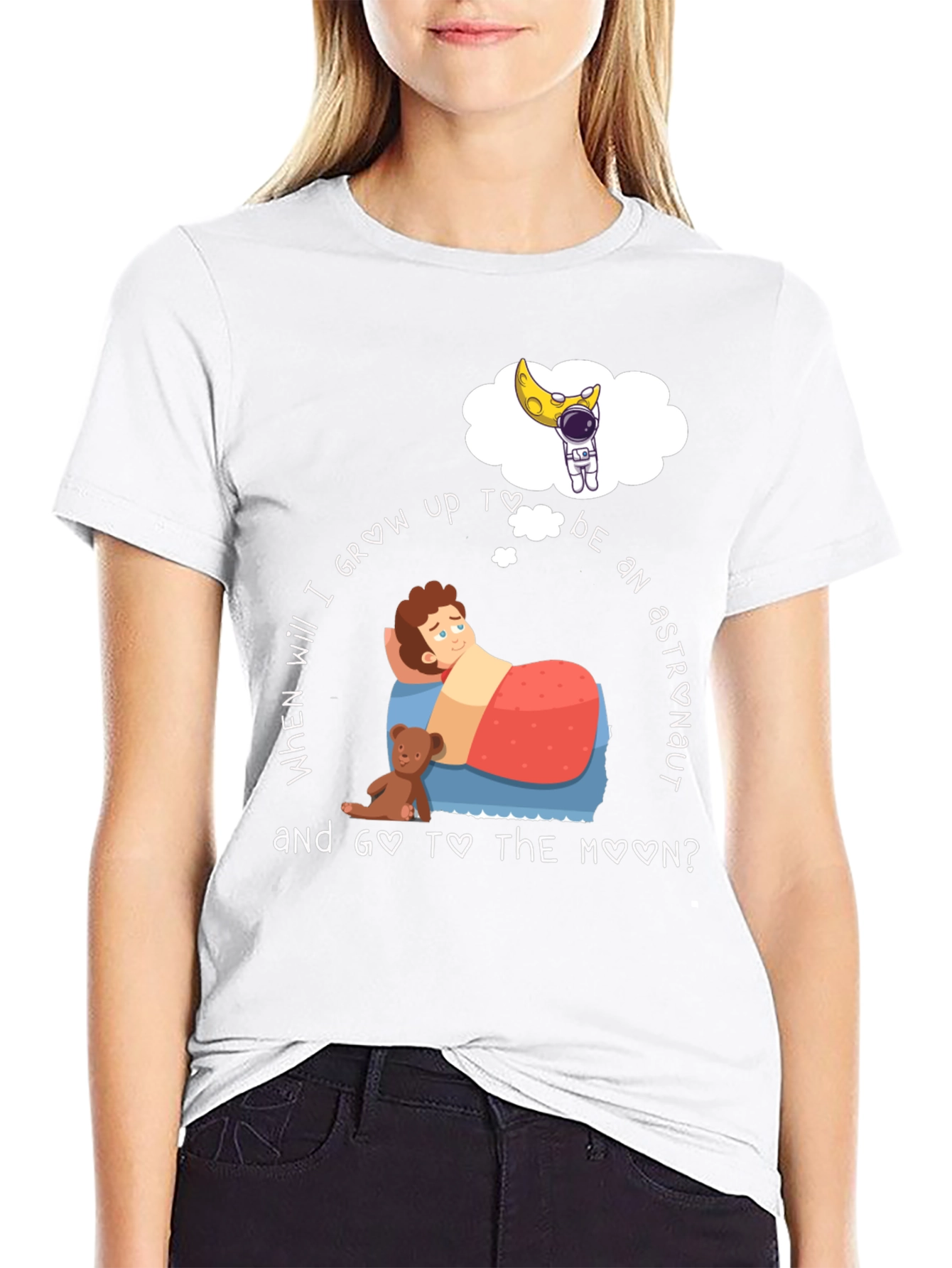 Astronaut Dreamer T-Shirt Space Lover Tee