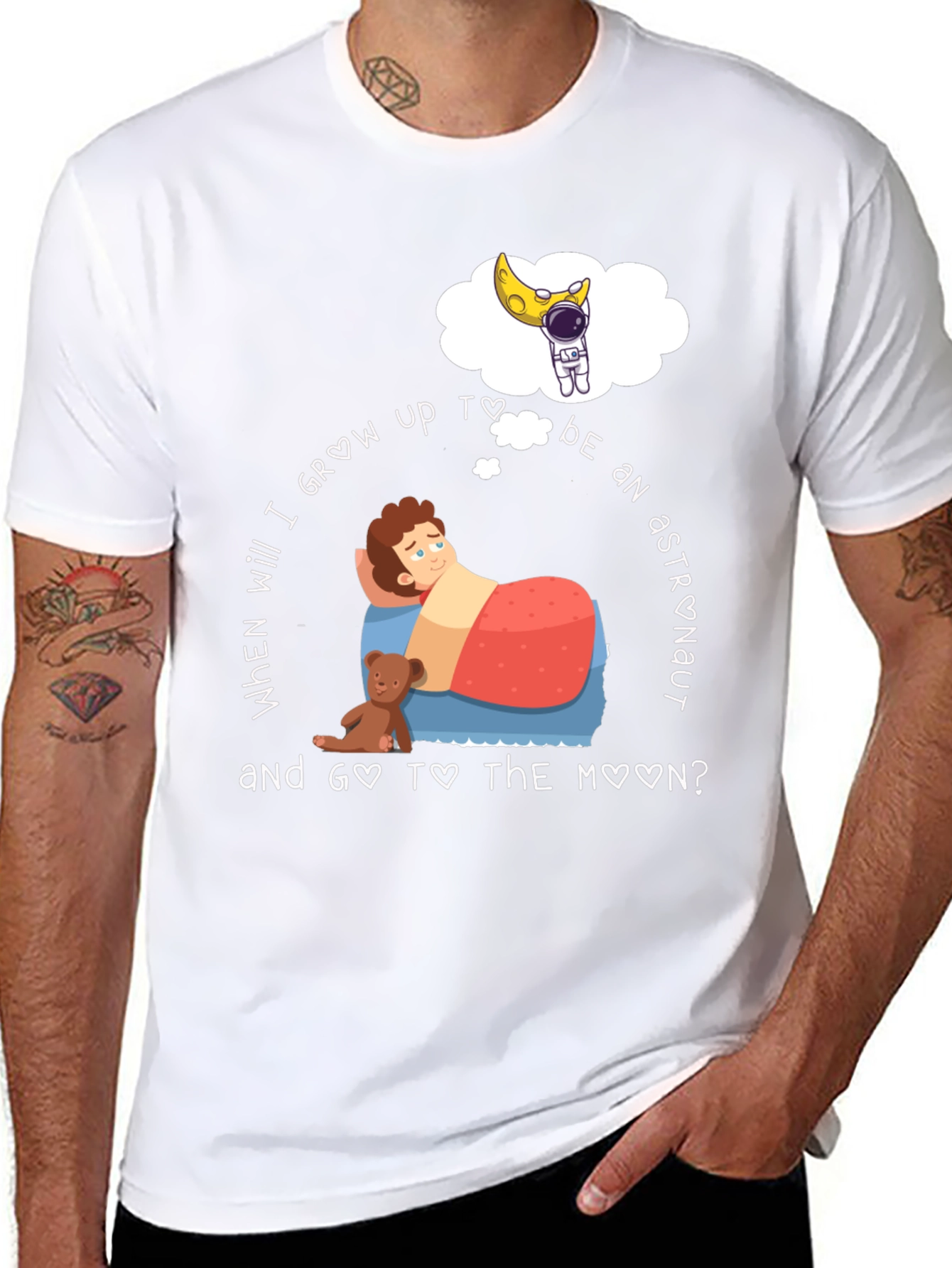 Astronaut Dreamer T-Shirt Space Lover Tee