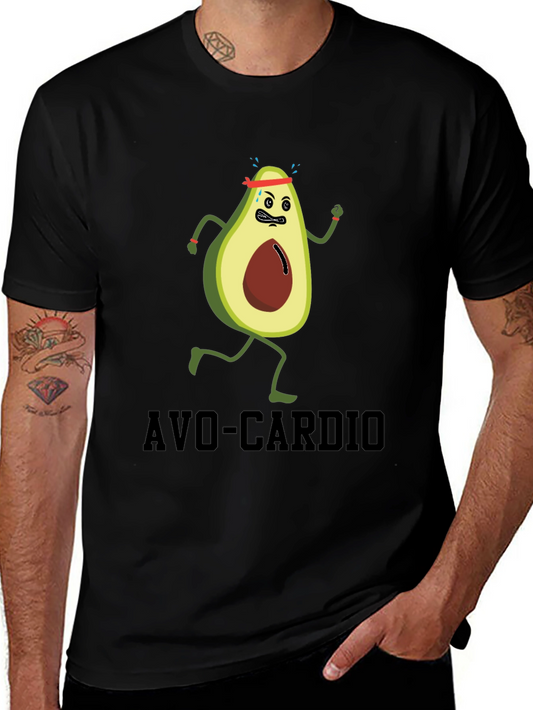 Avo-Cardio Funny Avocado Running T-Shirt
