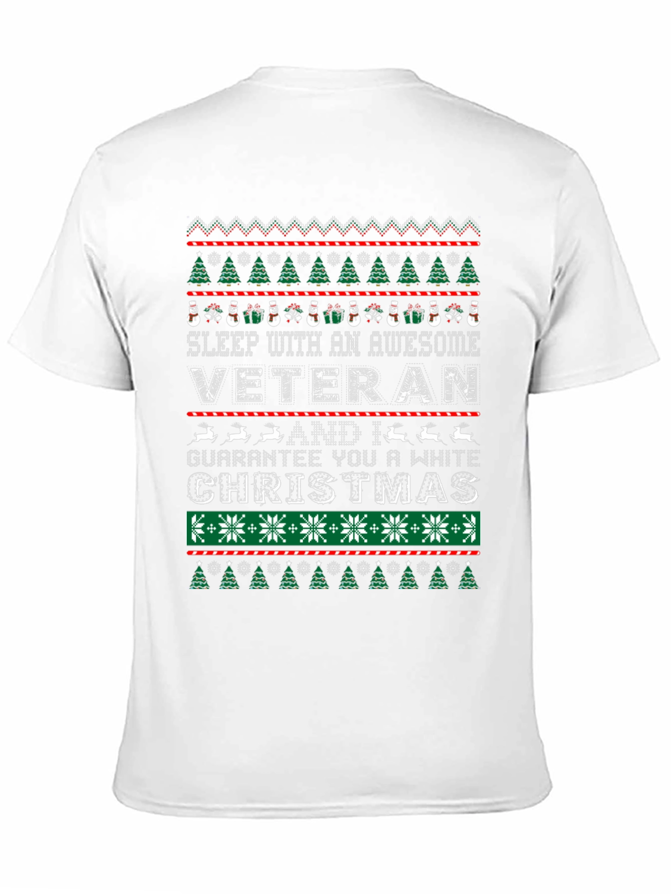 Awesome Veteran Christmas Ugly T-Shirt