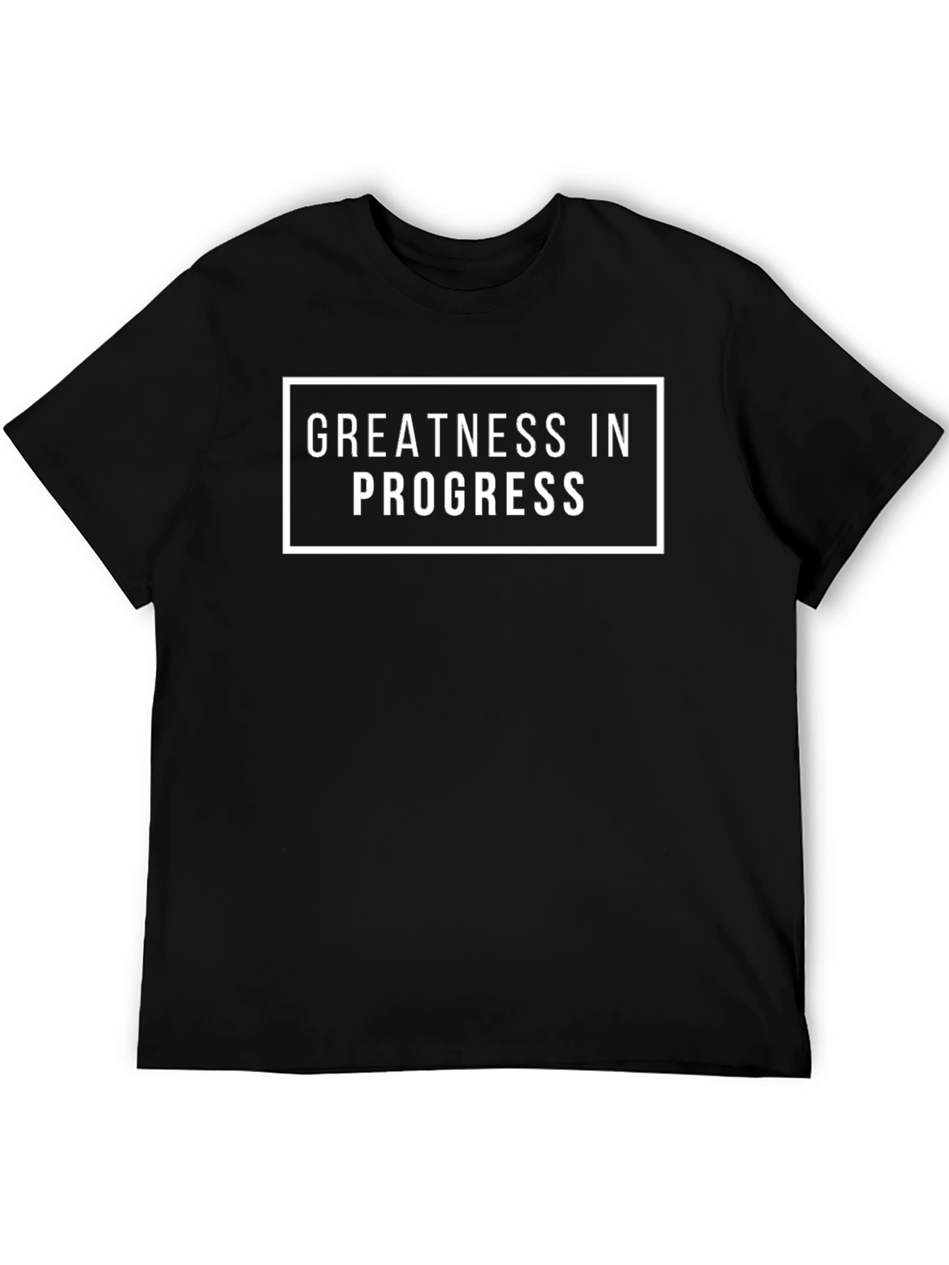 Greatness in Progress Black Graphic Tee