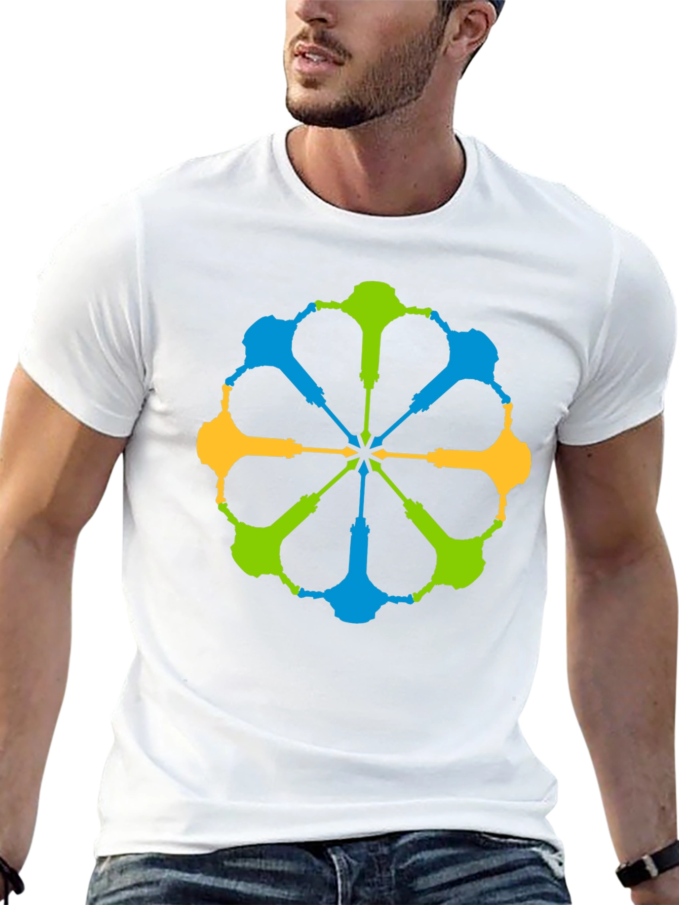 Abstract Geometric T-Shirt