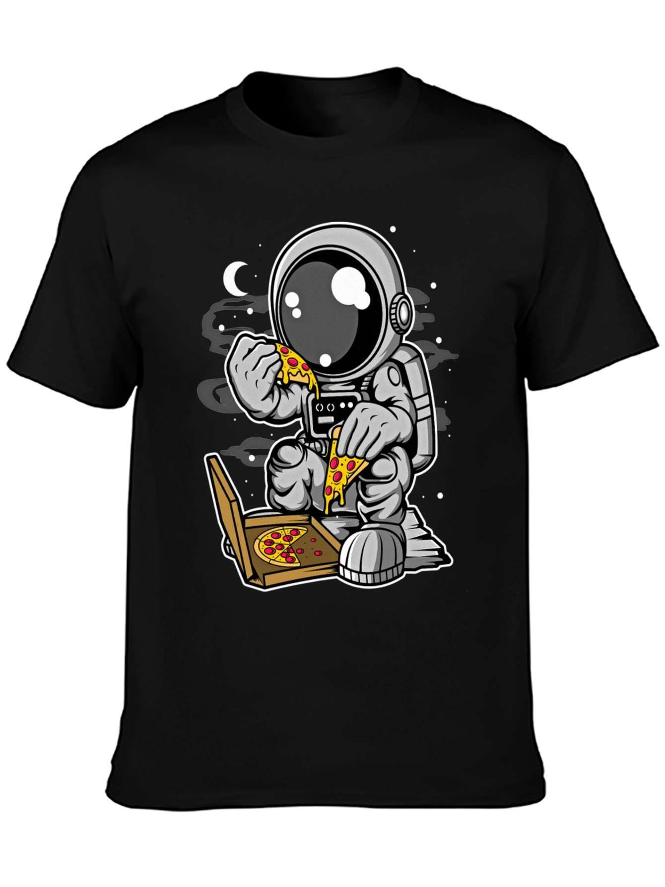 Astronaut Pizza T-Shirt - Space Foodie Tee