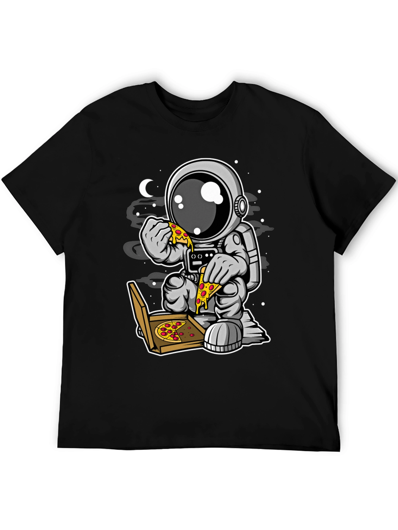Astronaut Pizza T-Shirt - Space Foodie Tee