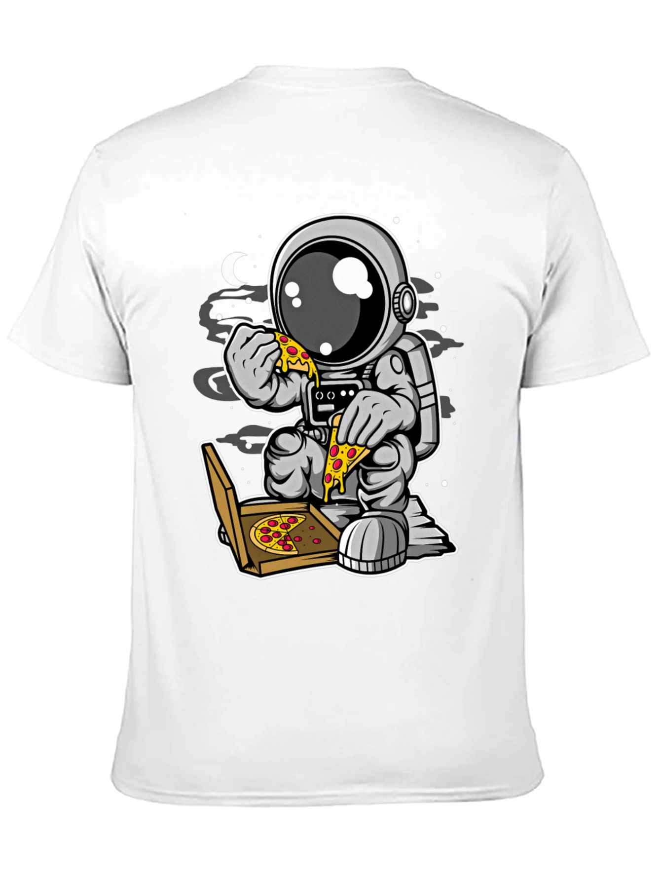 Astronaut Pizza T-Shirt - Space Foodie Tee