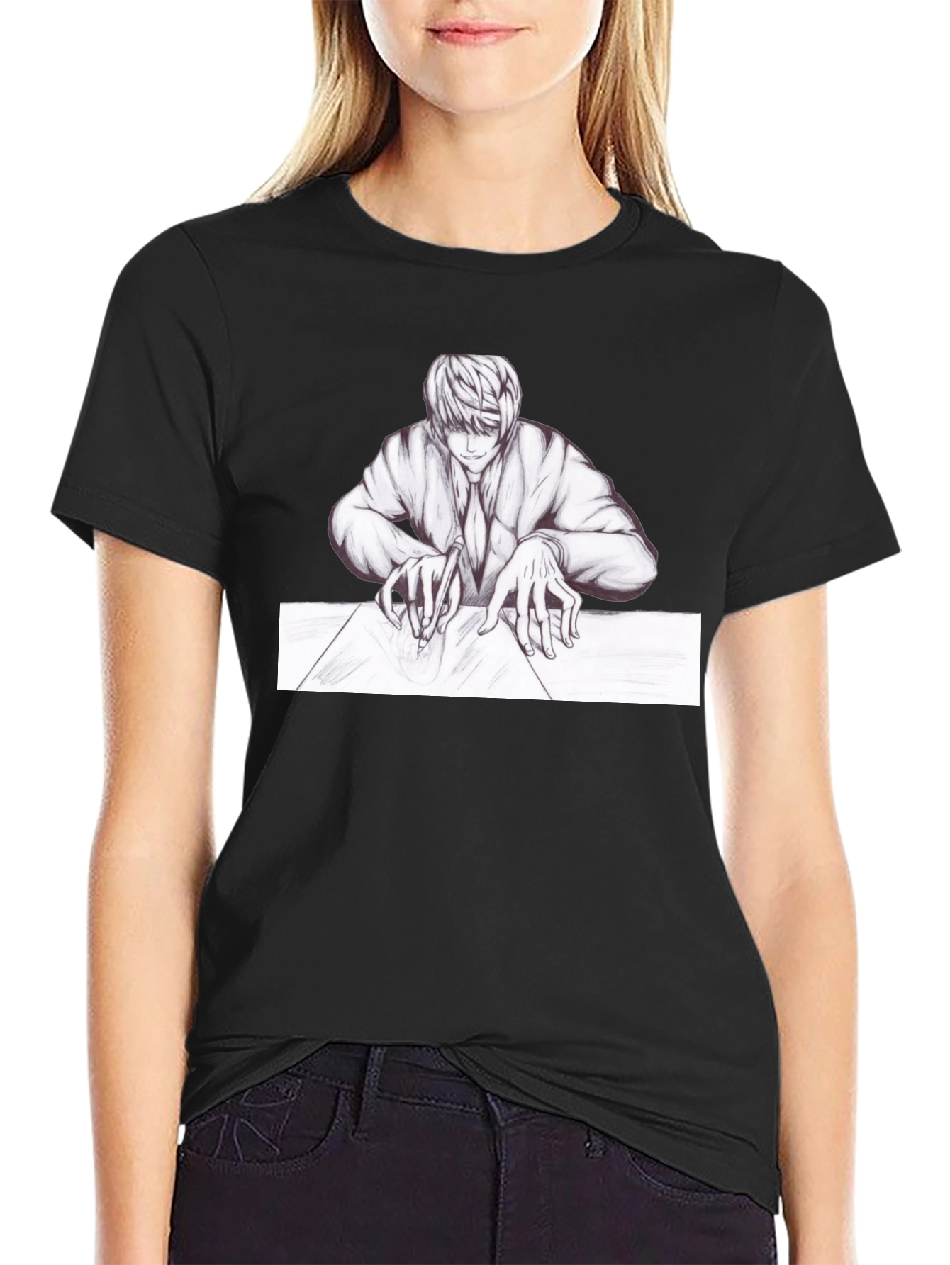 Anime Graphic Tee - Light Yagami Design