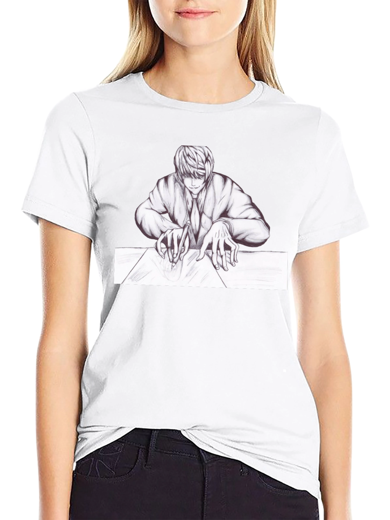 Anime Graphic Tee - Light Yagami Design