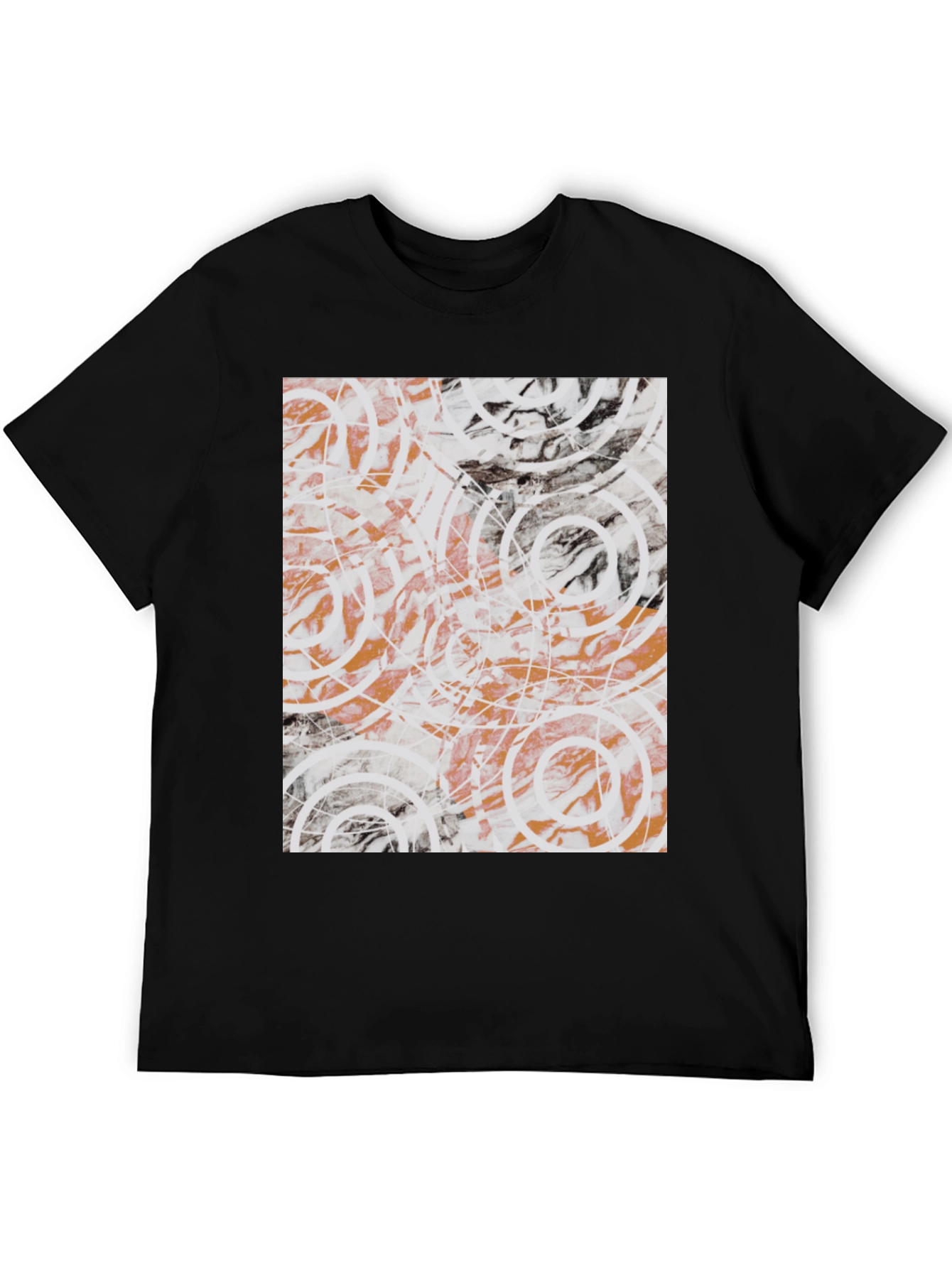 Abstract Circles Graphic Tee - Modern Art Shirt