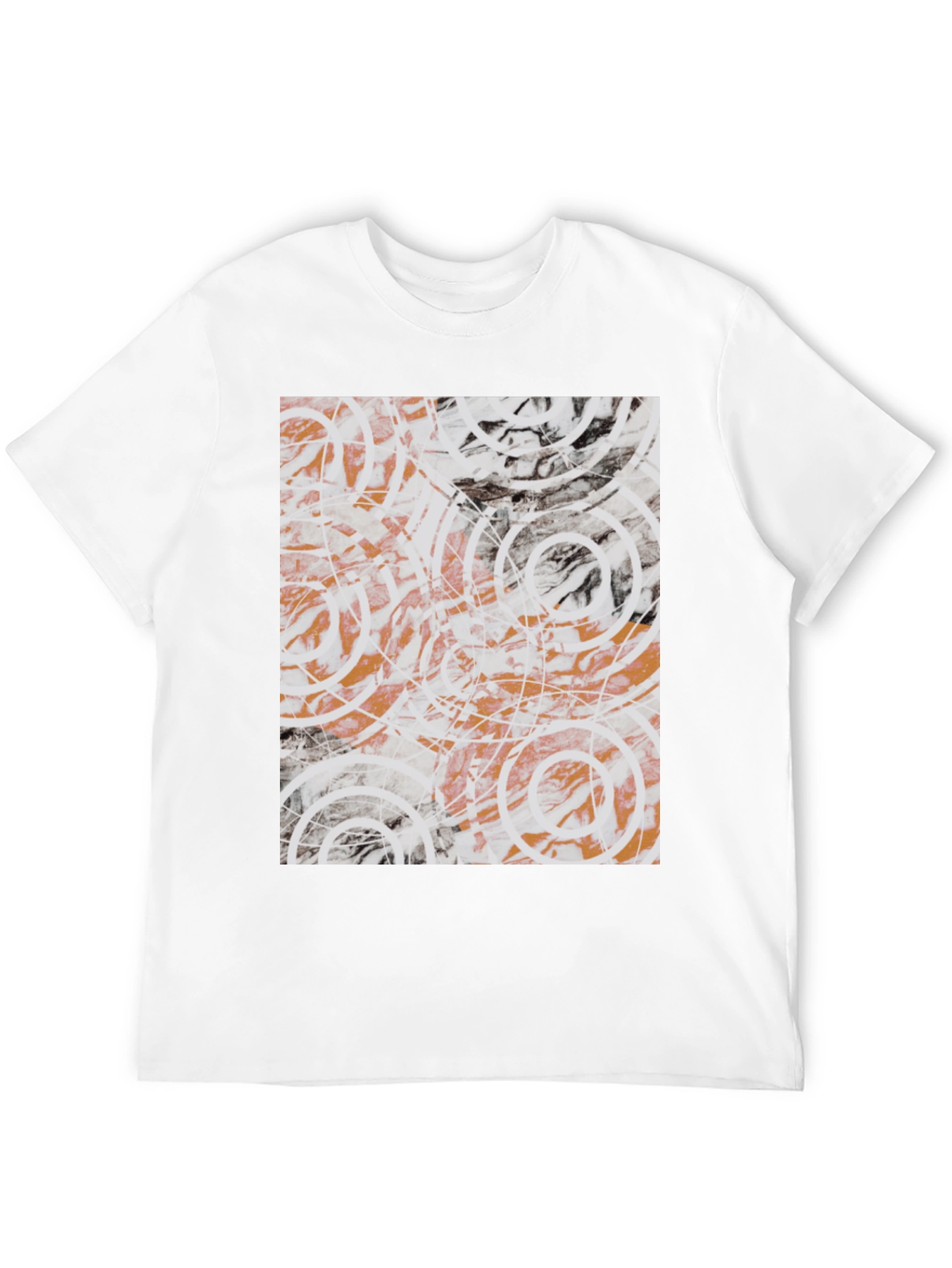 Abstract Circles Graphic Tee - Modern Art Shirt