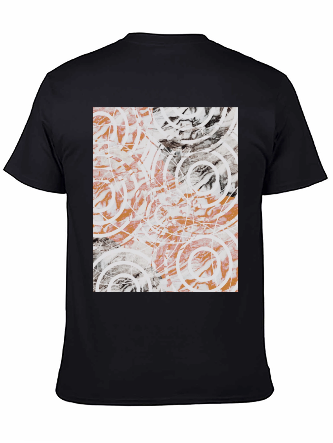 Abstract Circles Graphic Tee - Modern Art Shirt