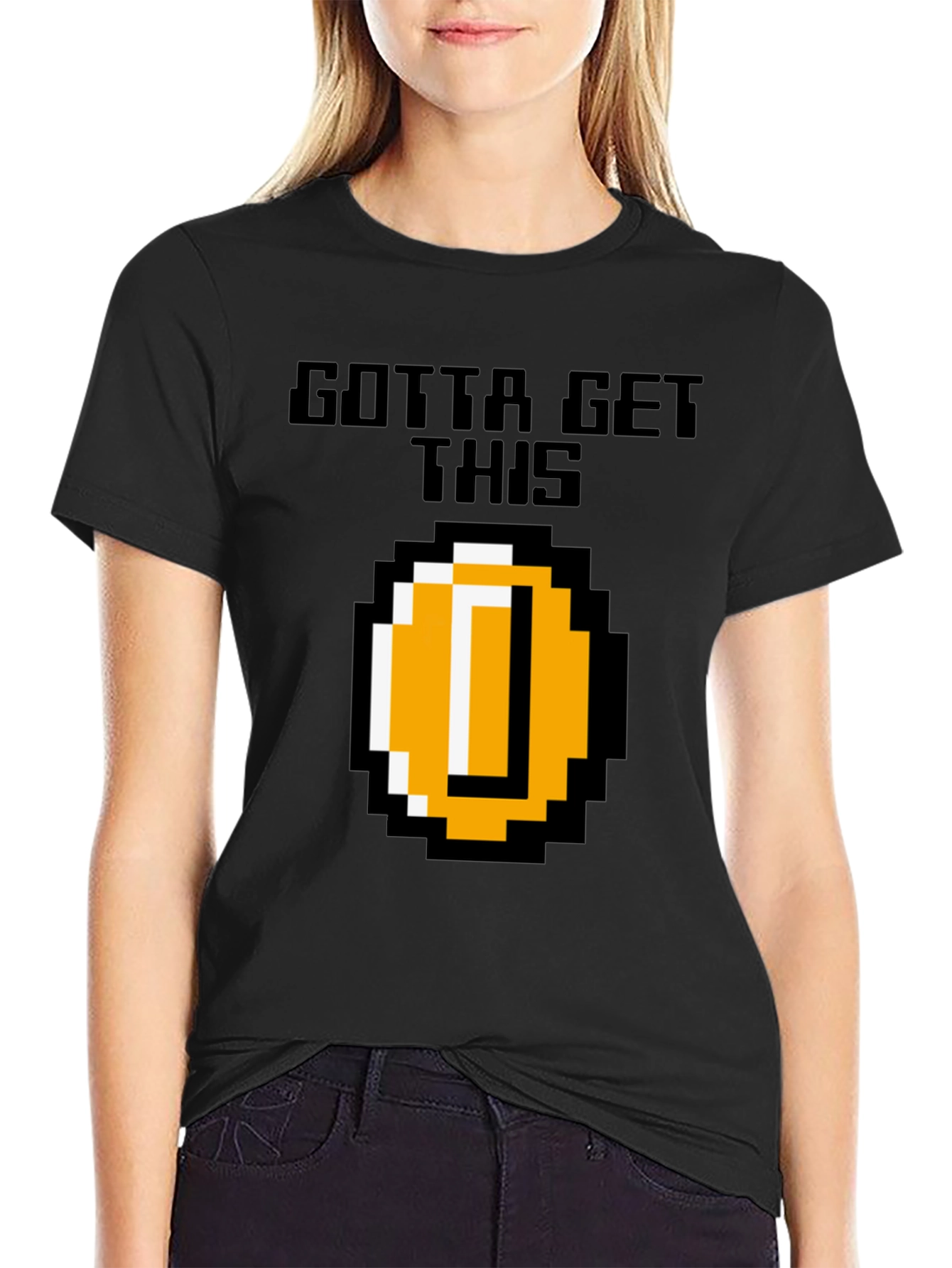 Gotta Get This Retro 8-Bit Coin Graphic Tee