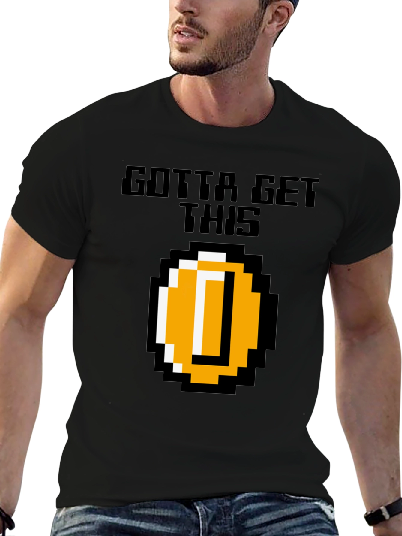 Gotta Get This Retro 8-Bit Coin Graphic Tee