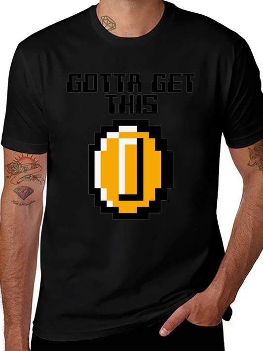 Gotta Get This Retro 8-Bit Coin Graphic Tee