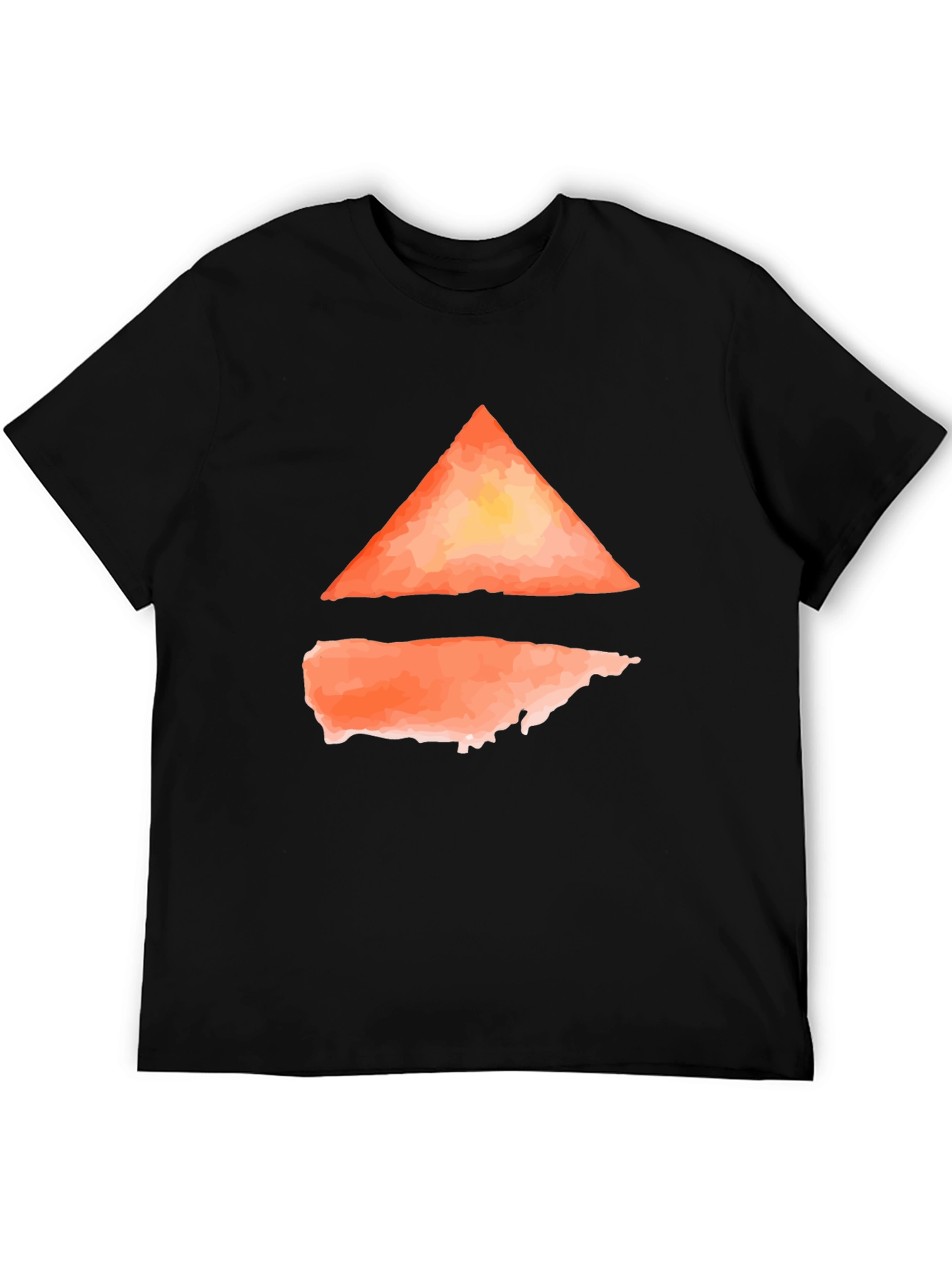 Abstract Triangle Graphic Tee - Modern Casual Wear