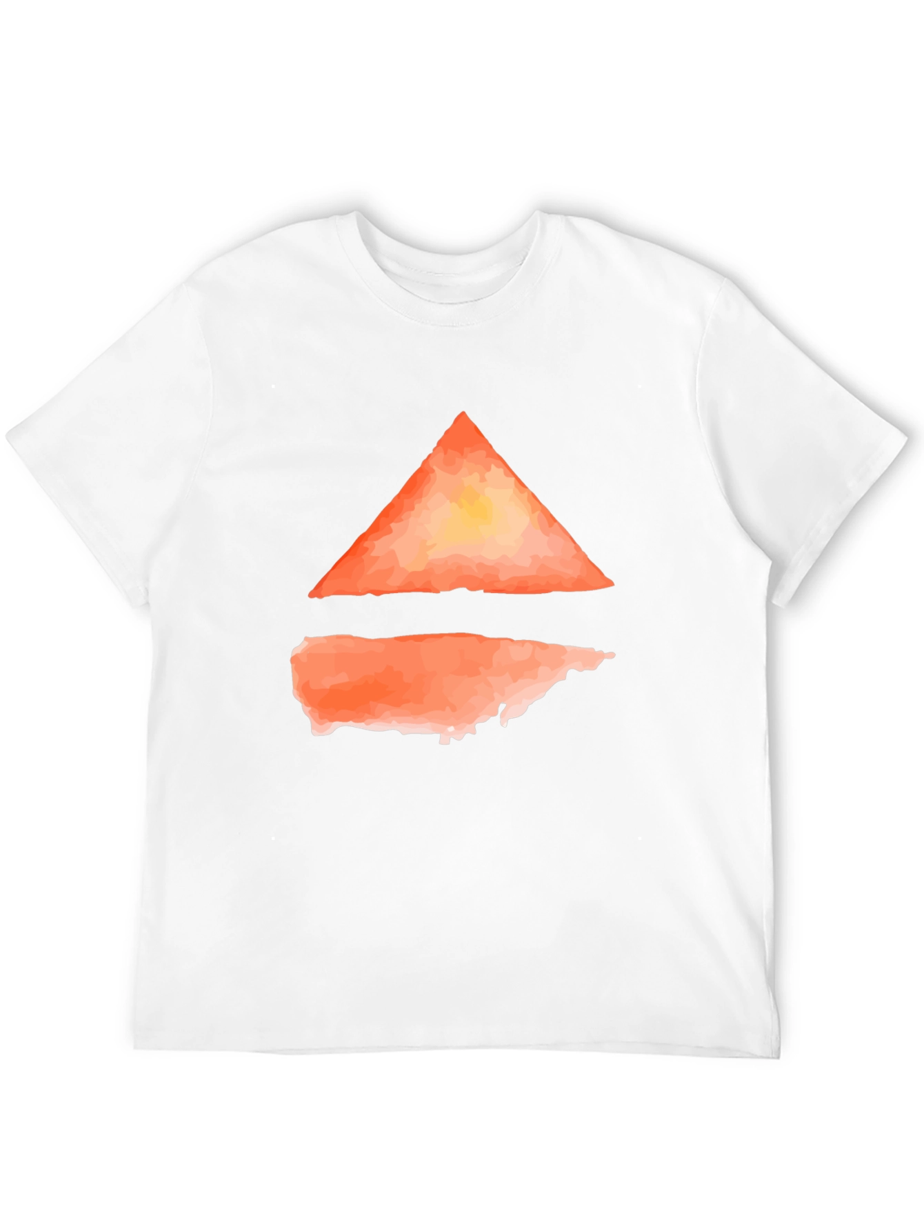 Abstract Triangle Graphic Tee - Modern Casual Wear