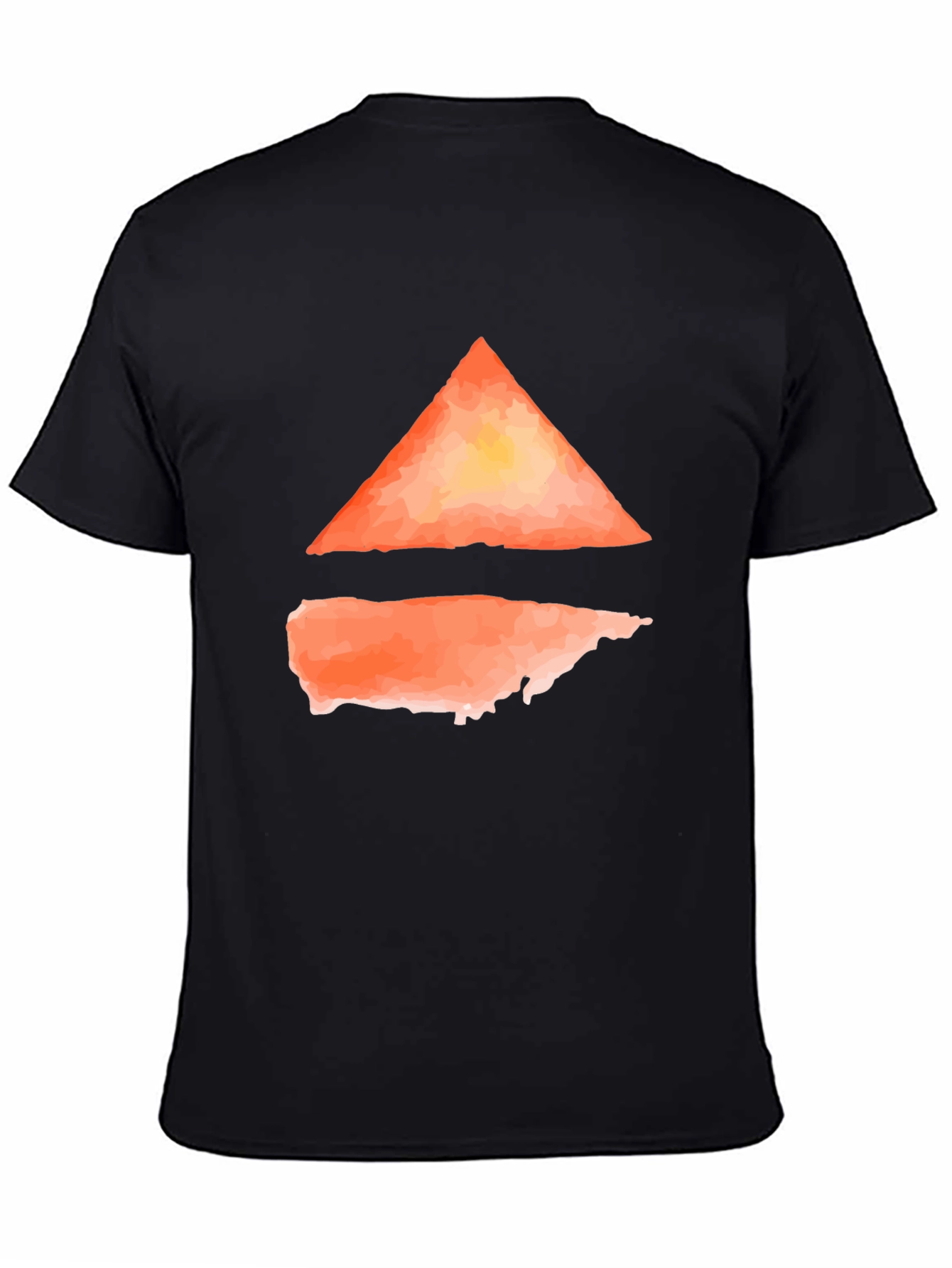 Abstract Triangle Graphic Tee - Modern Casual Wear