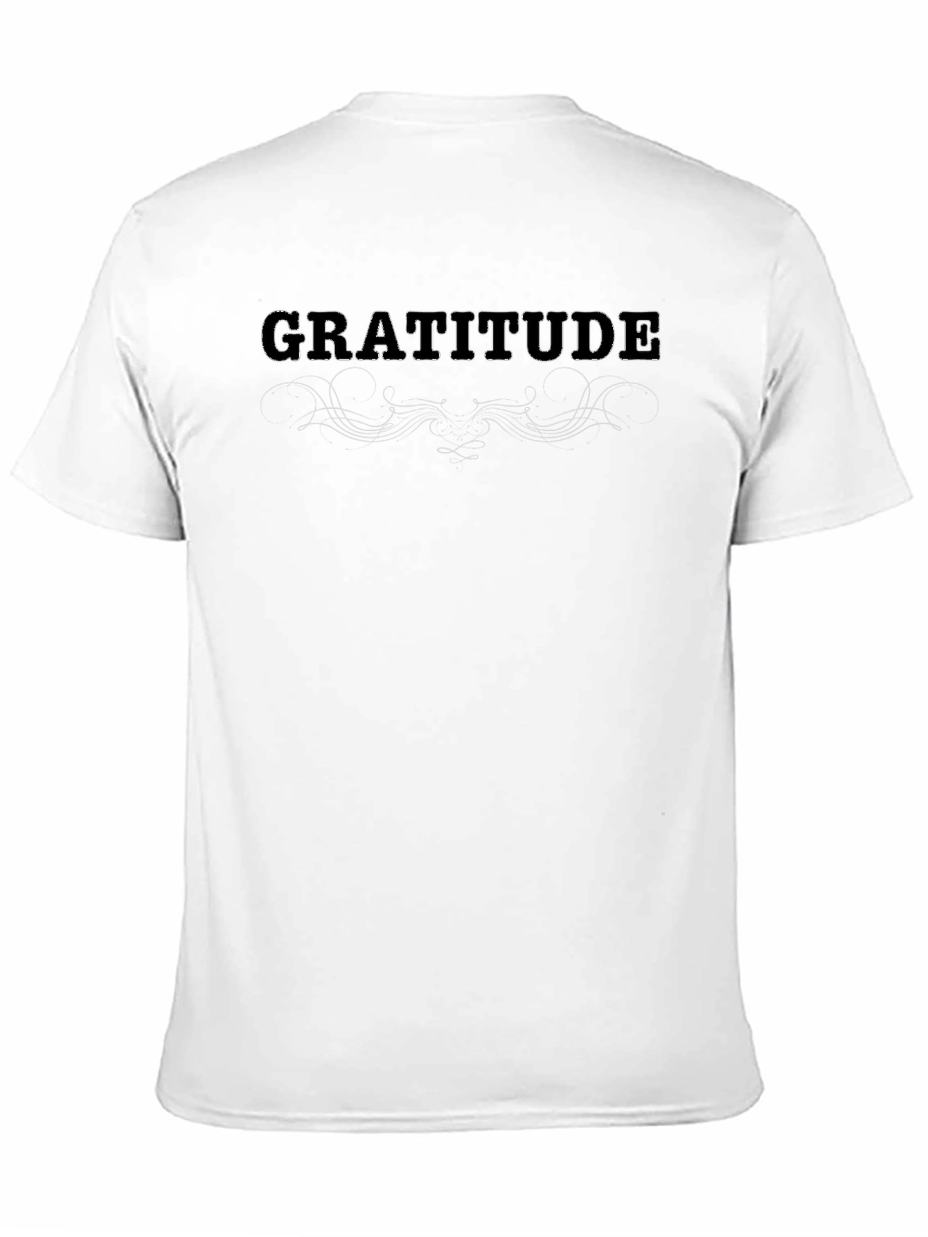 Gratitude Graphic Tee - Soft Black T-Shirt