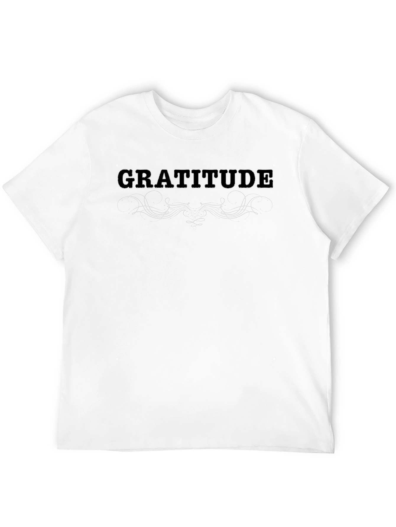 Gratitude Graphic Tee - Soft Black T-Shirt