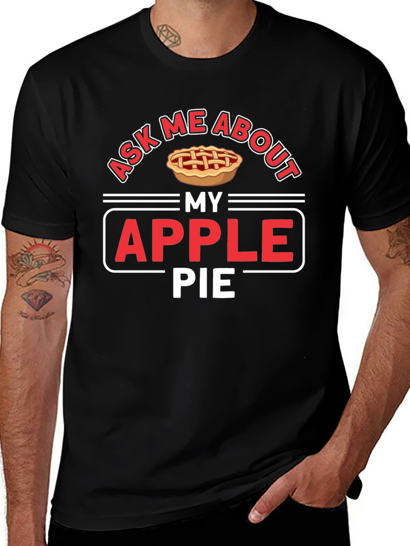 Ask Me About My Apple Pie Graphic T-Shirt