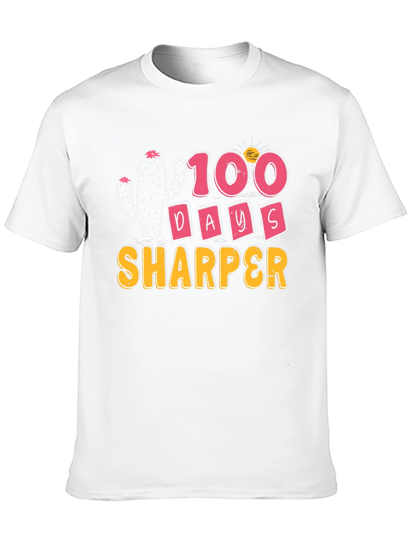 100 Days Sharper Cactus Graphic Tee