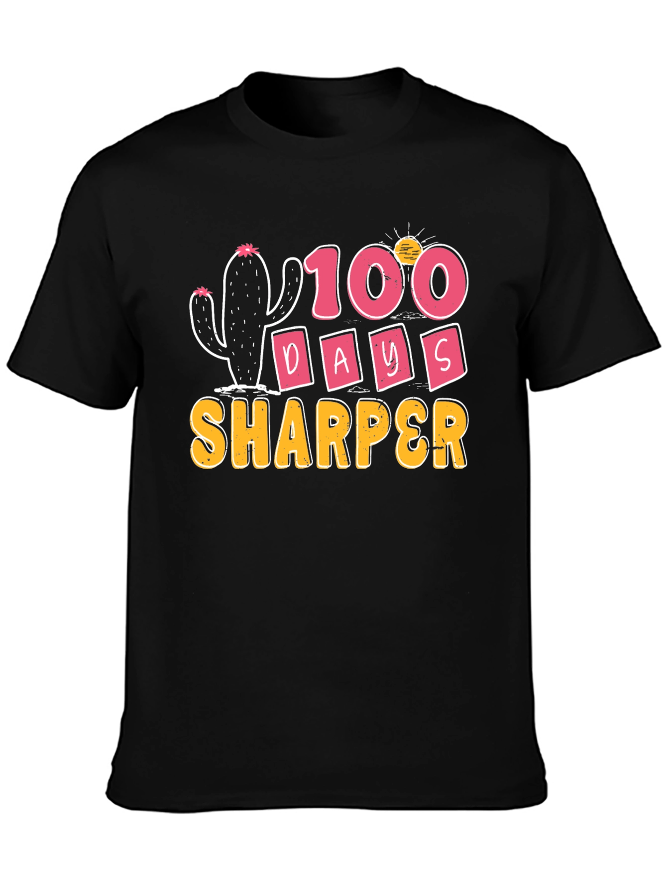 100 Days Sharper Cactus Graphic Tee