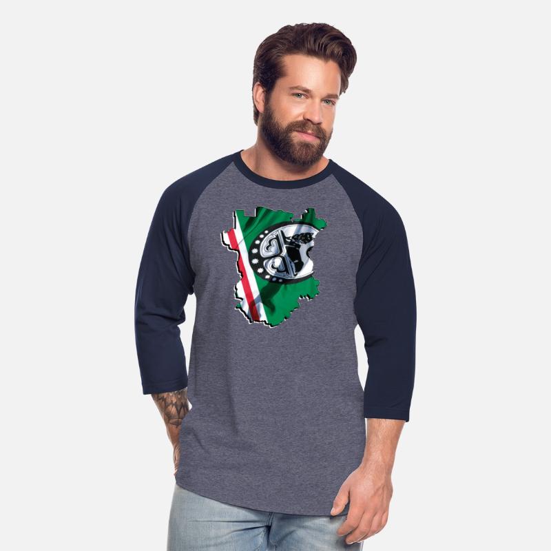 (RU) Chechnya Flag in (RU) Chechnya Map