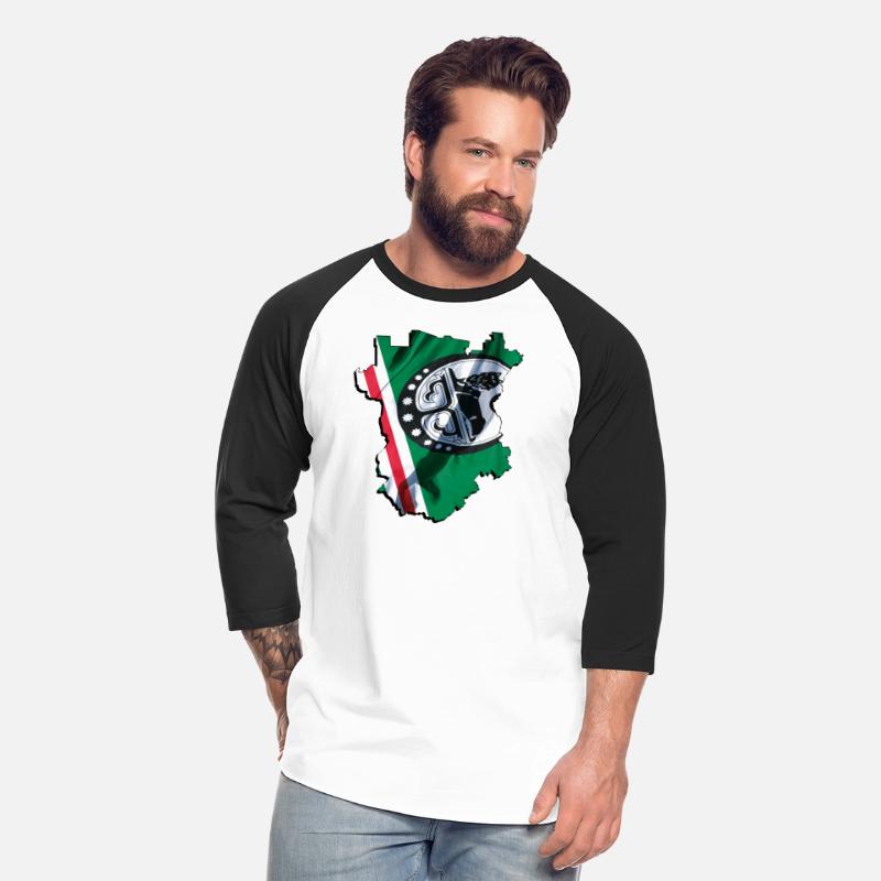 (RU) Chechnya Flag in (RU) Chechnya Map