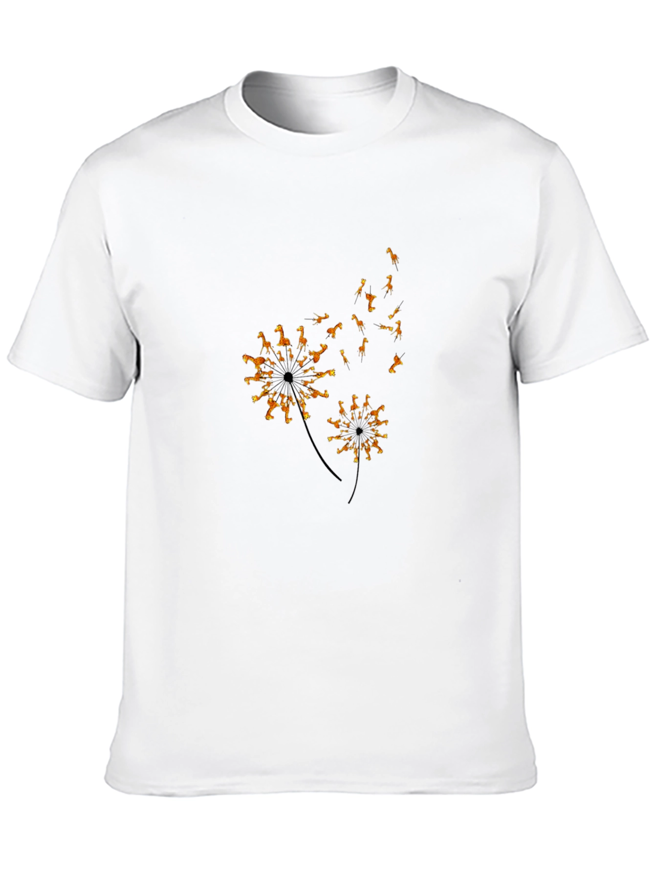 Giraffe Dandelion Graphic Tee