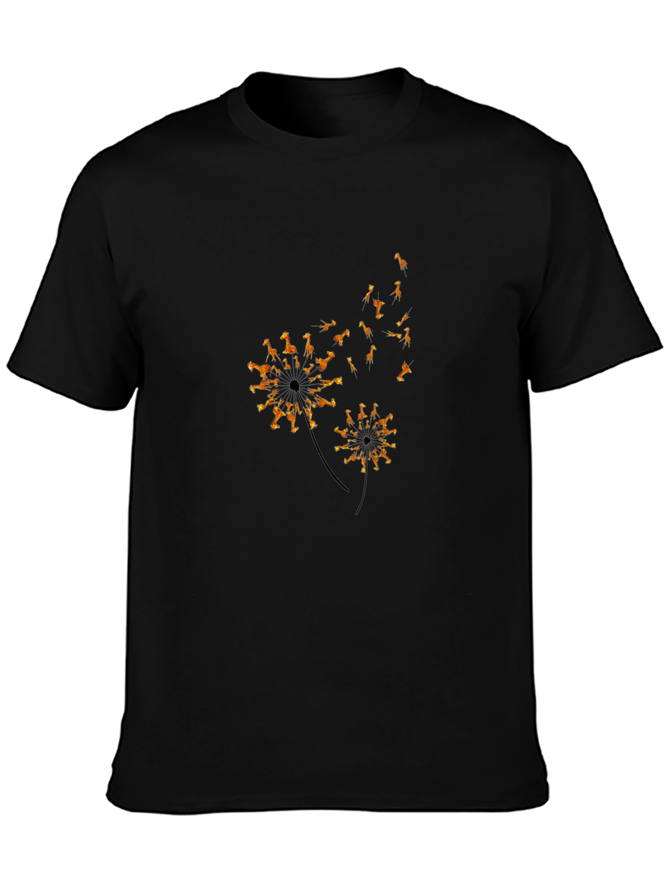 Giraffe Dandelion Graphic Tee