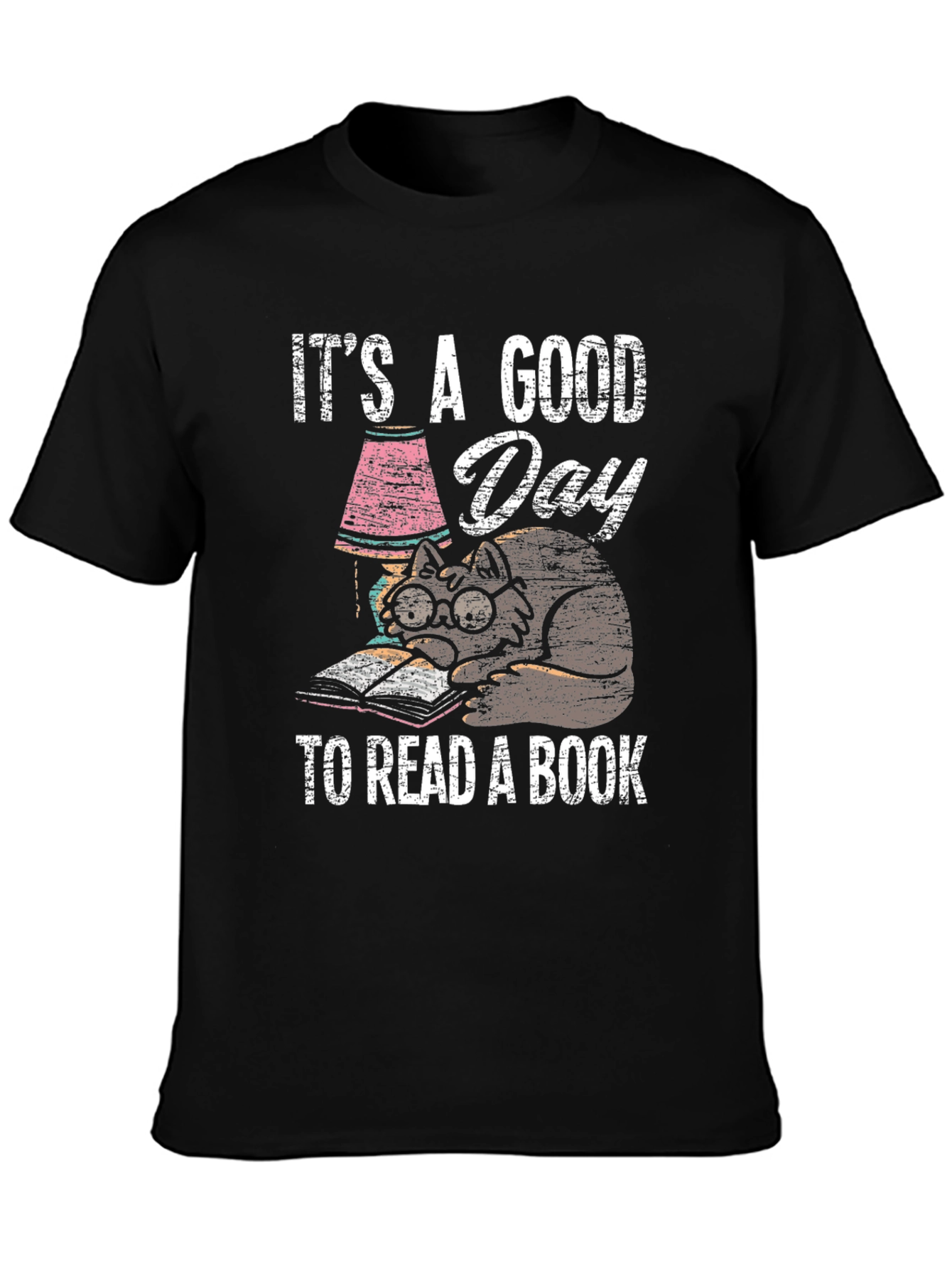 Good Day to Read Cat T-Shirt