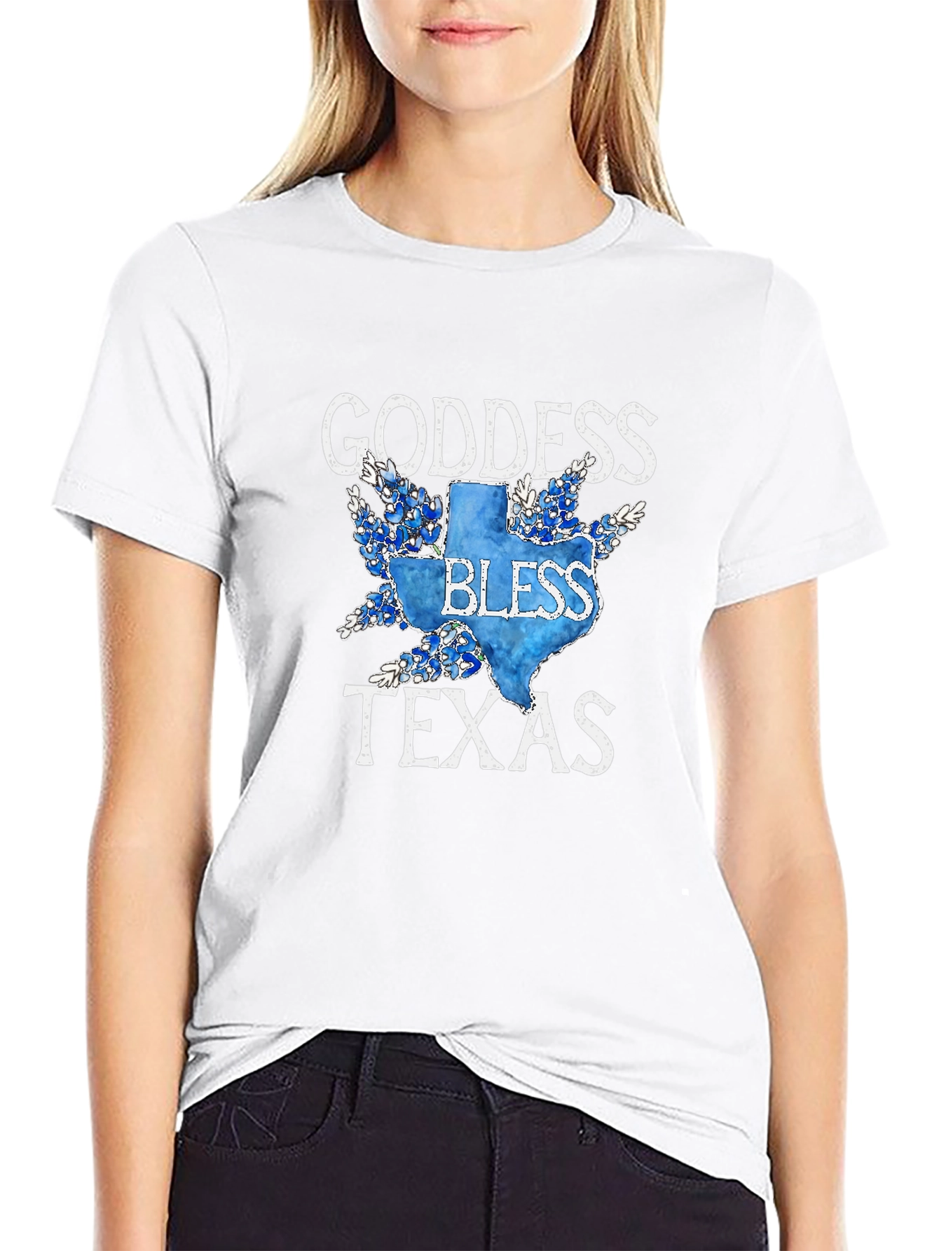 Goddess Bless Texas T-Shirt