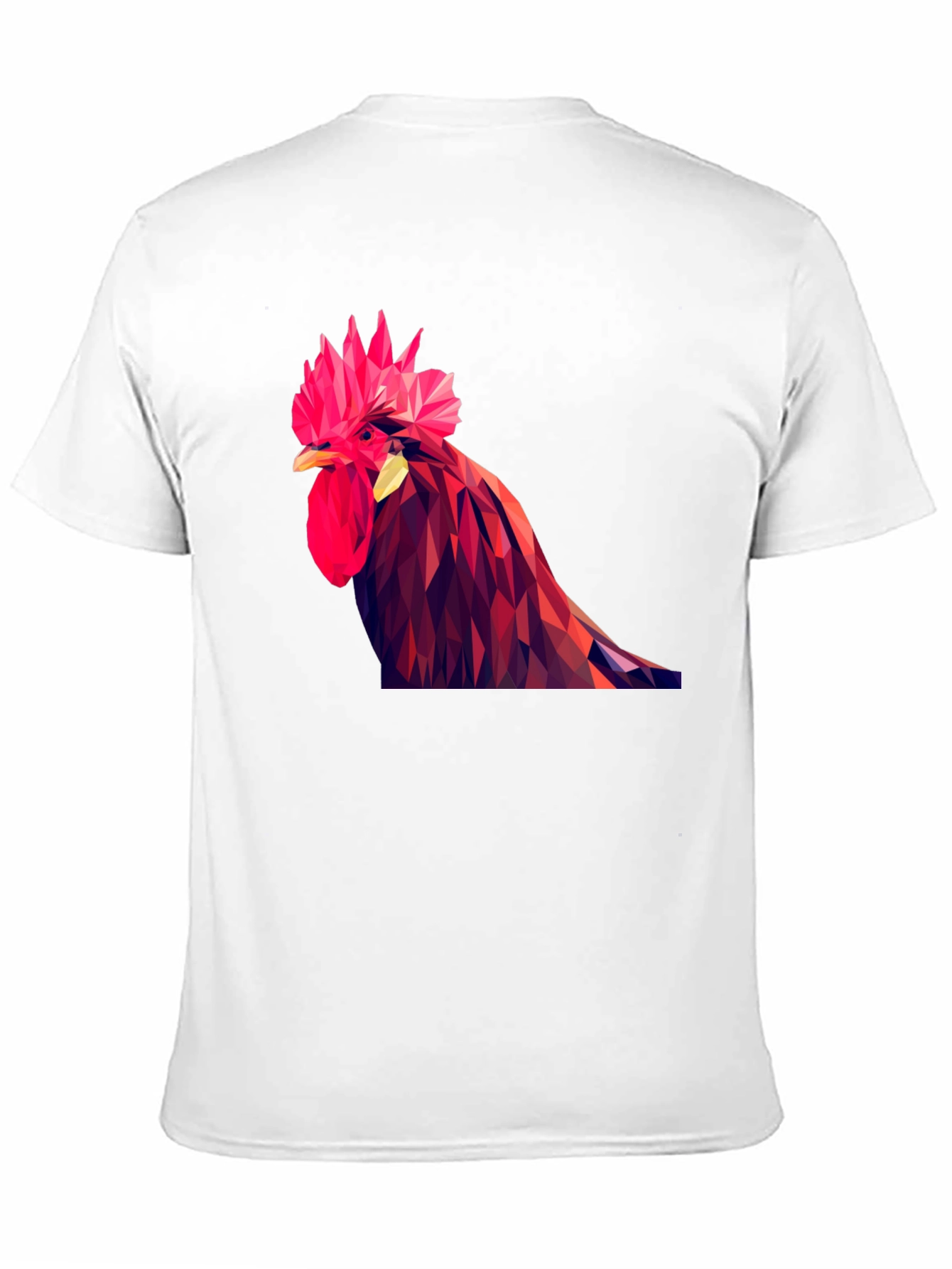 Geometric Rooster Graphic T-Shirt