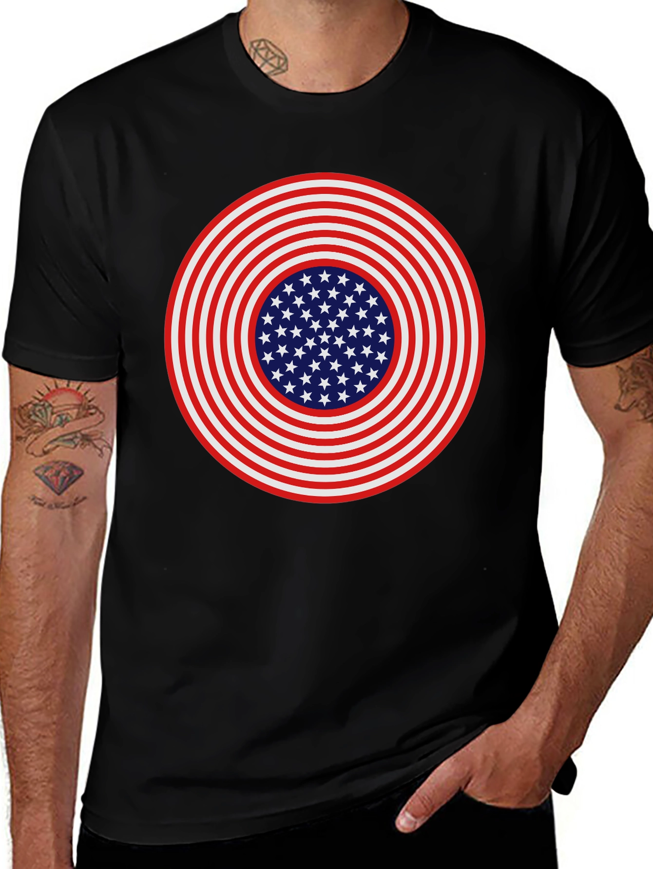 American Flag Target T-Shirt