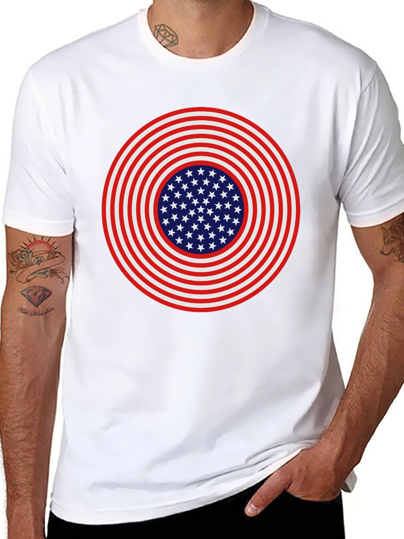 American Flag Target T-Shirt