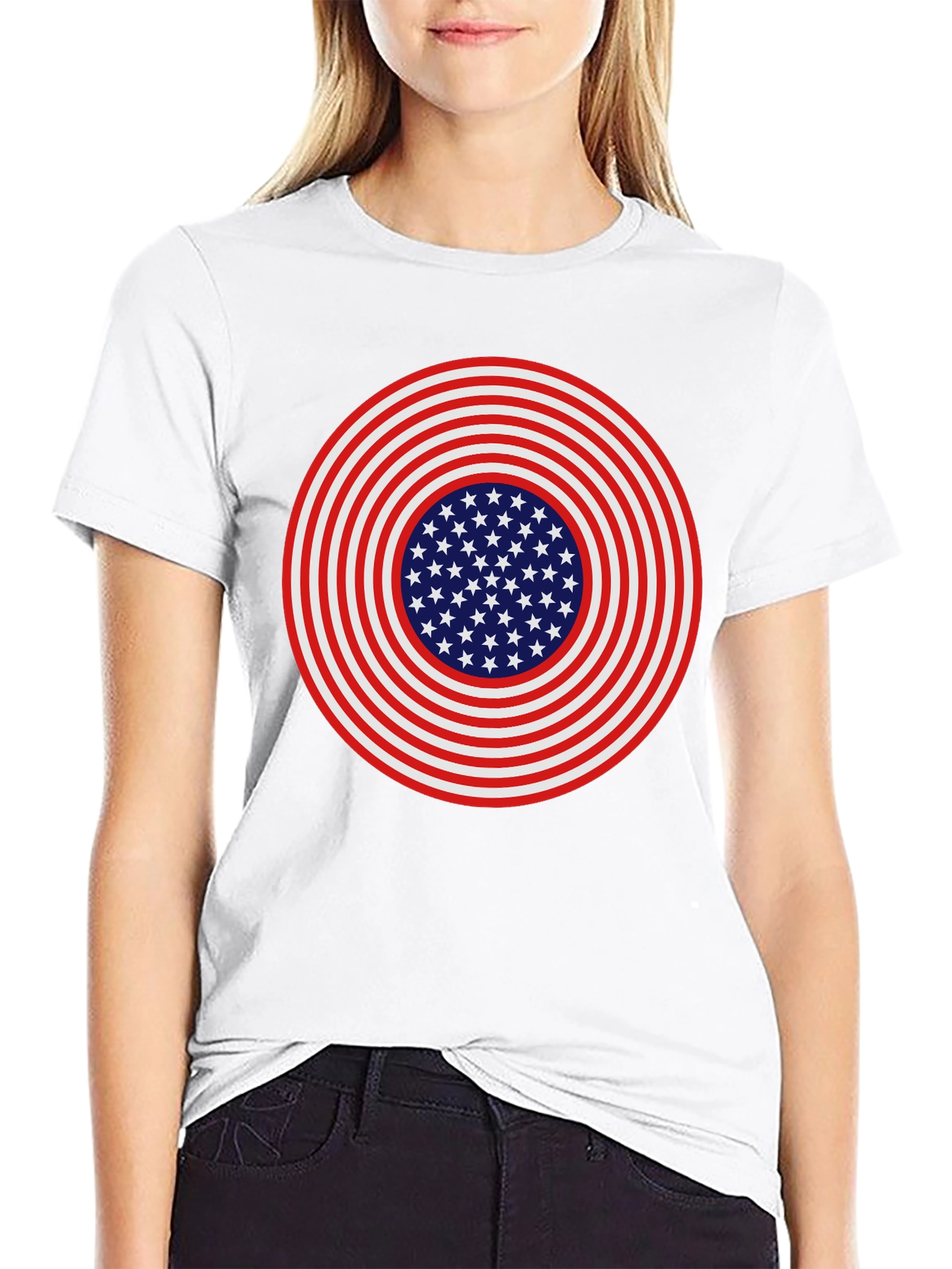 American Flag Target T-Shirt