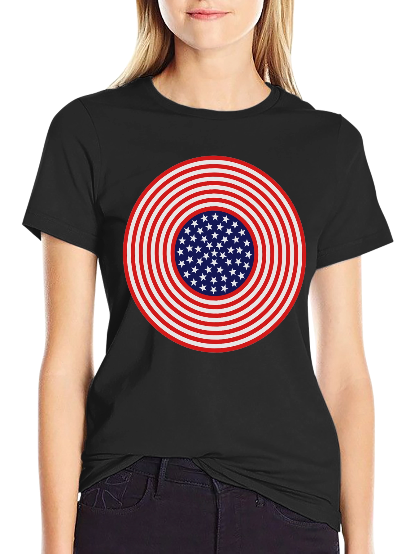 American Flag Target T-Shirt